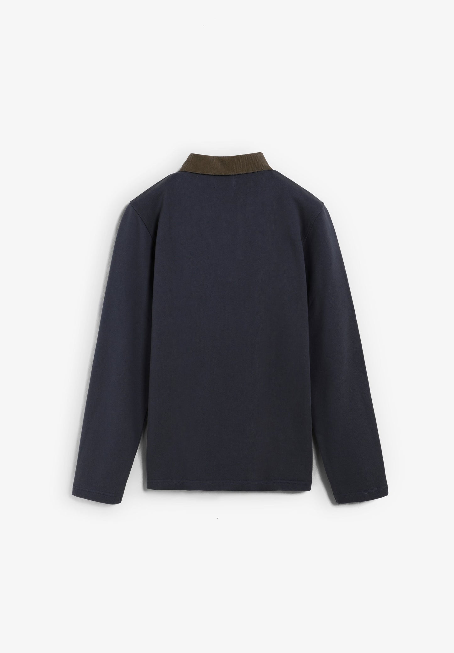EMBROIDERED POLO SHIRT WITH CORDUROY COLLAR