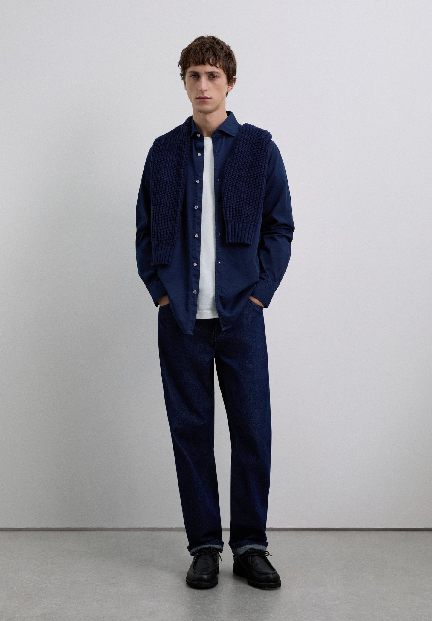 SHIRT WITH EMBROIDERED SKULL