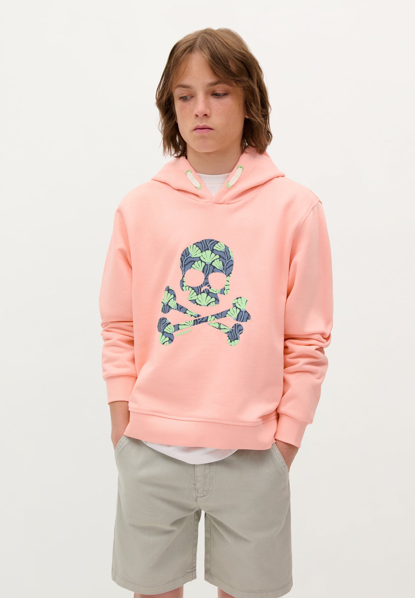 SCTROPICAL SKULL HOODIE KIDS