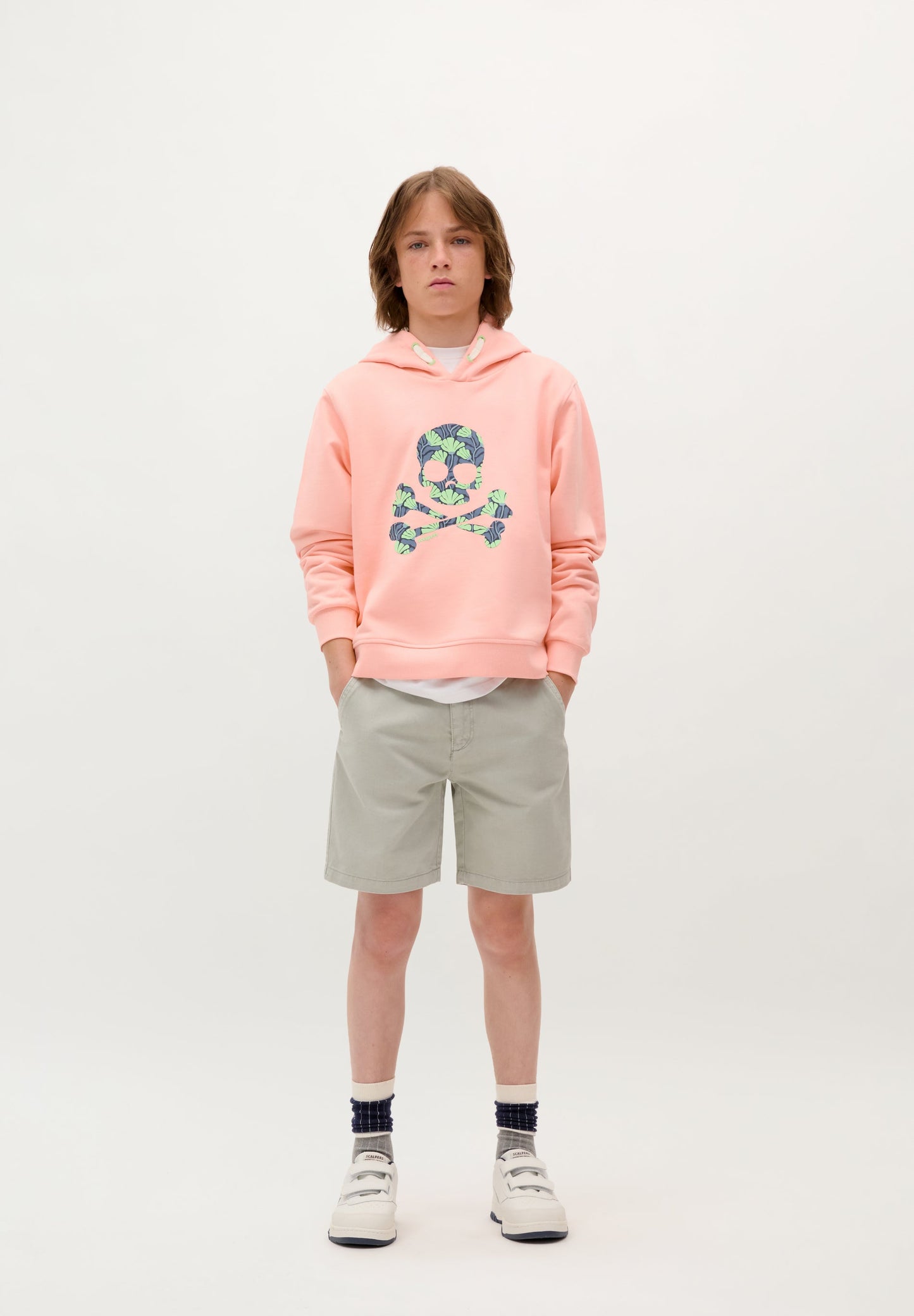 SCTROPICAL SKULL HOODIE KIDS
