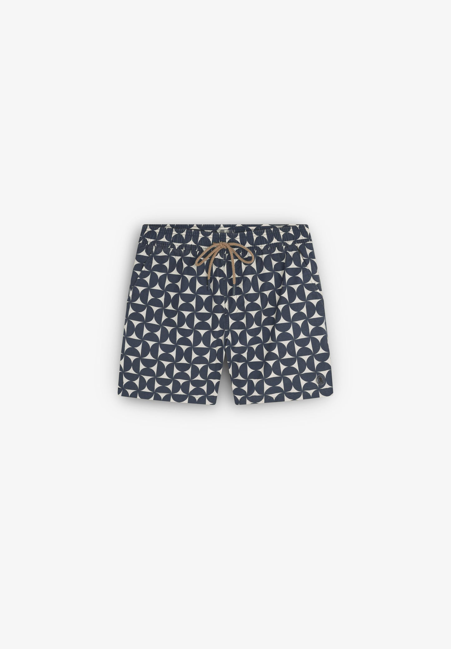 GEOMETRIC PRINT SWIMMING TRUNKS