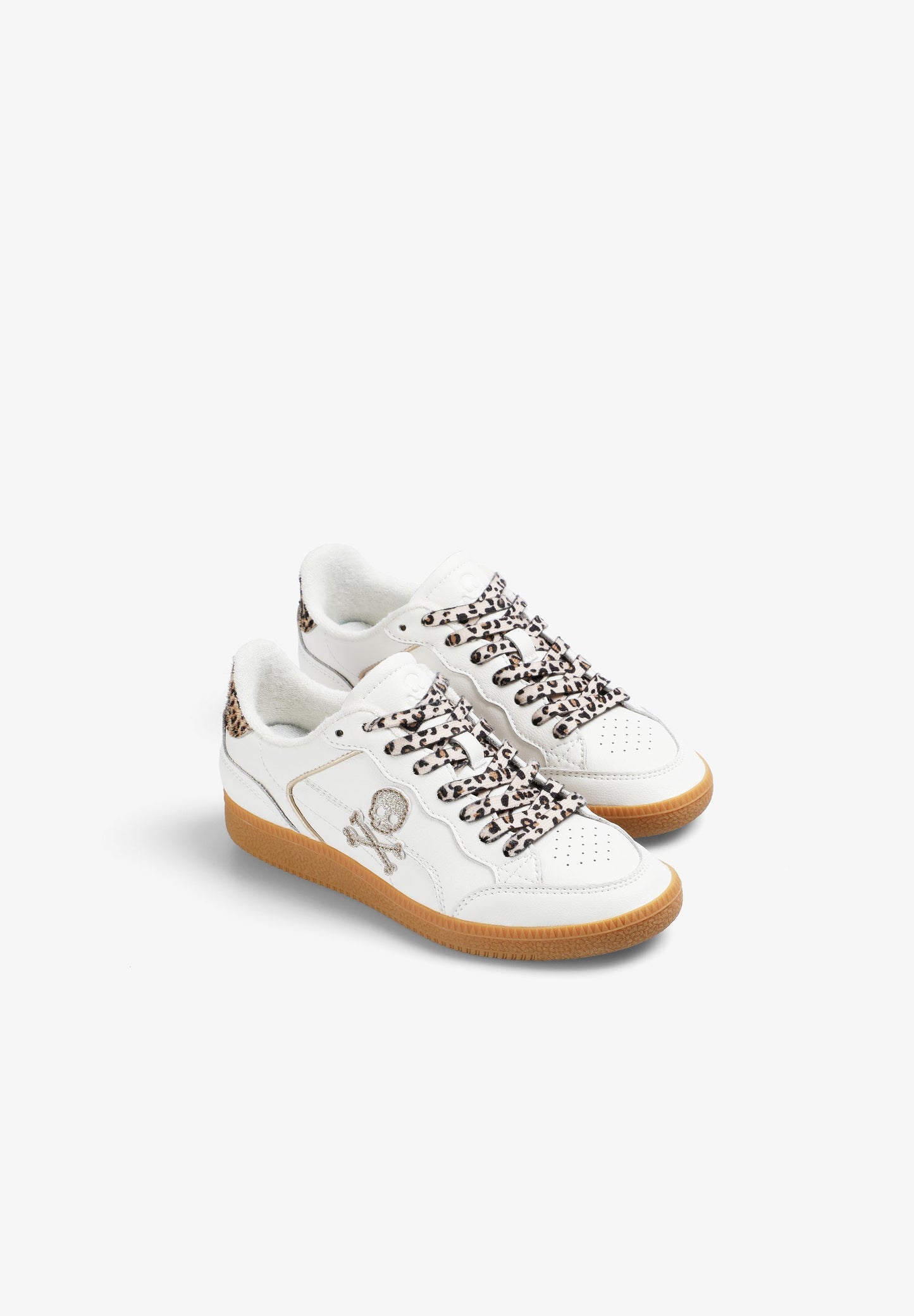 ANIMAL PRINT SNEAKERS WITH CONTRAST SOLES