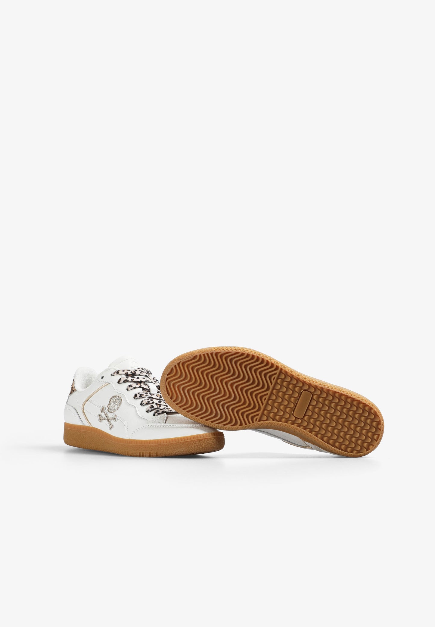 ANIMAL PRINT SNEAKERS WITH CONTRAST SOLES