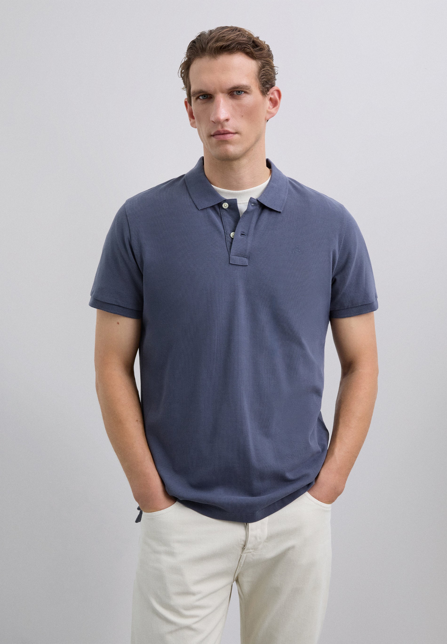 BASIC POLO SHIRT WITH SKULL