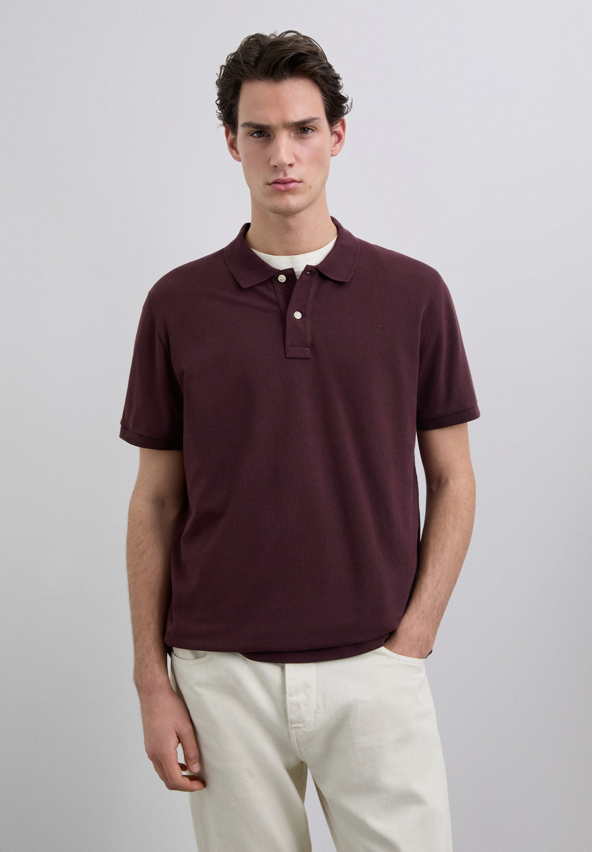 BASIC POLO SHIRT WITH SKULL