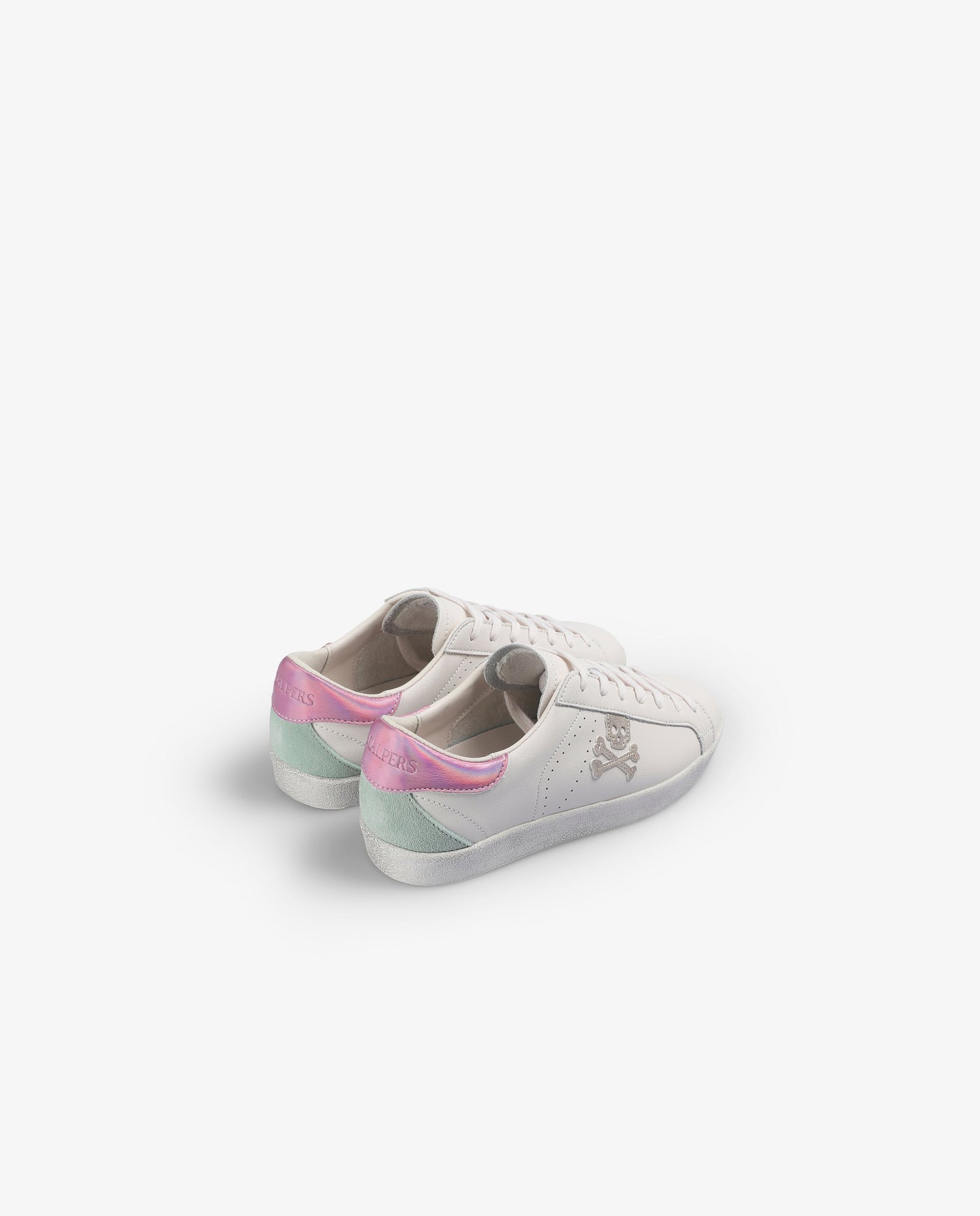 CONTRAST LEATHER SNEAKERS