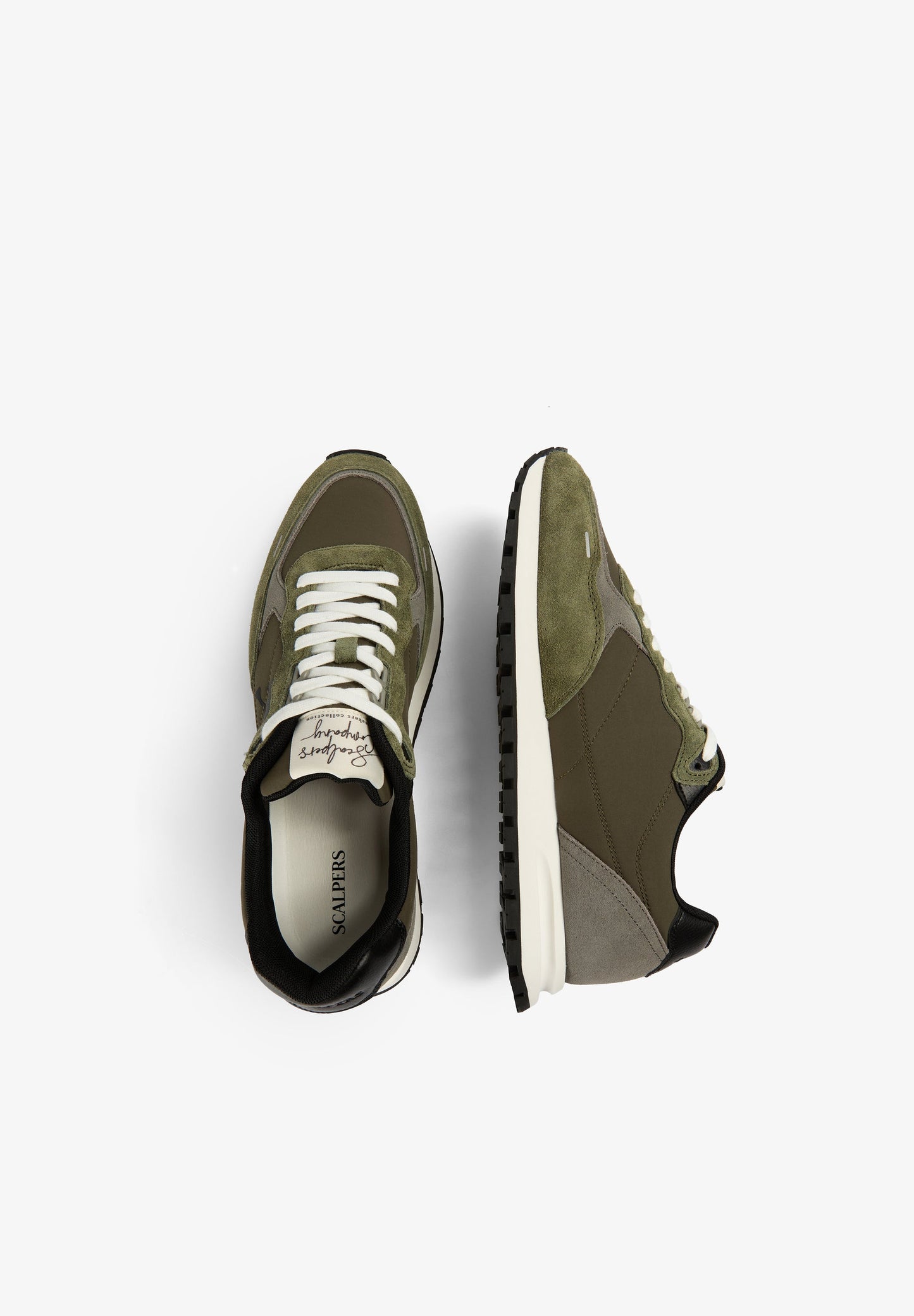 CONTRAST SKULL SPLIT SUEDE SNEAKERS