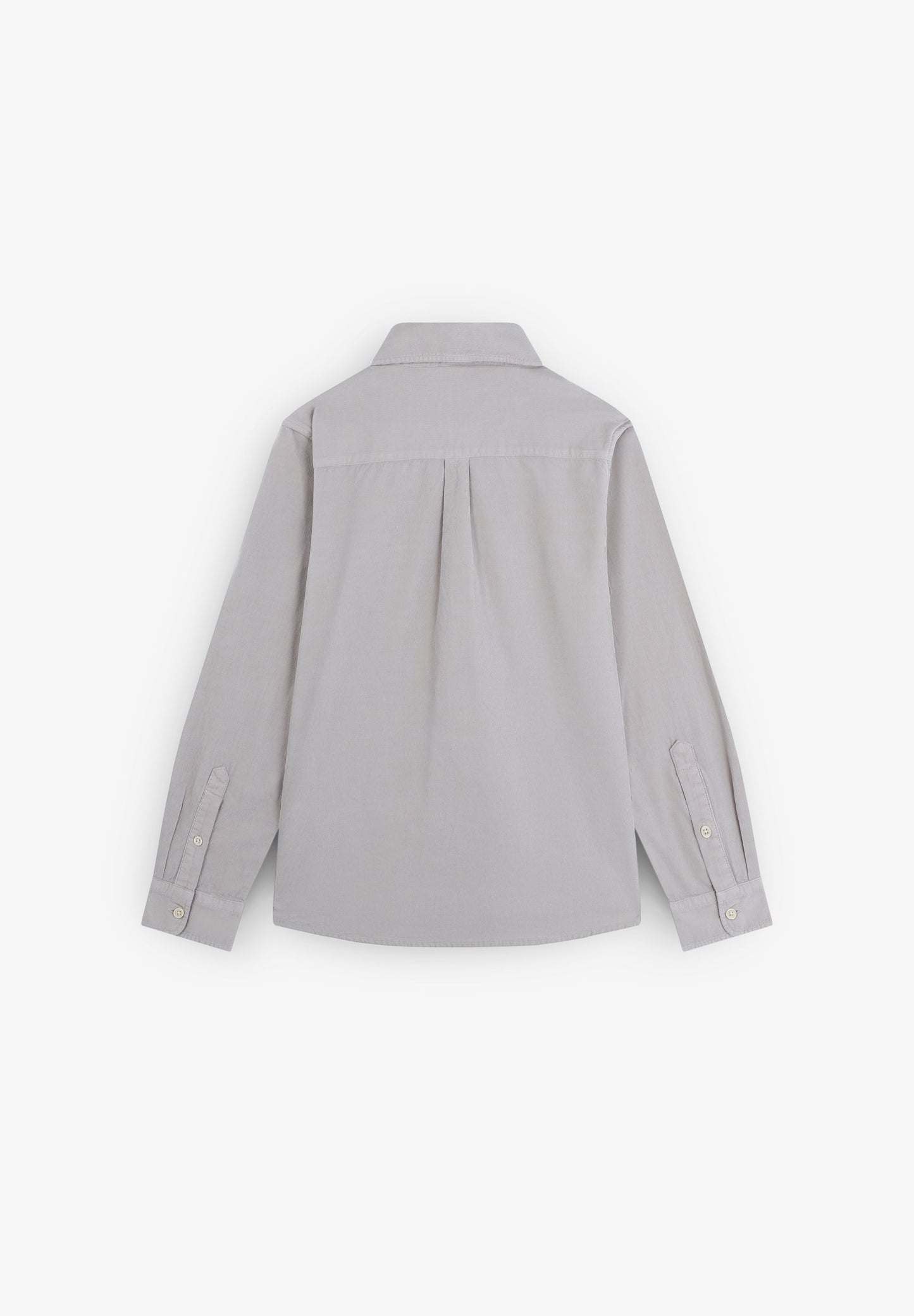 MICRO CORDUROY SHIRT WITH EMBROIDERED SKULL