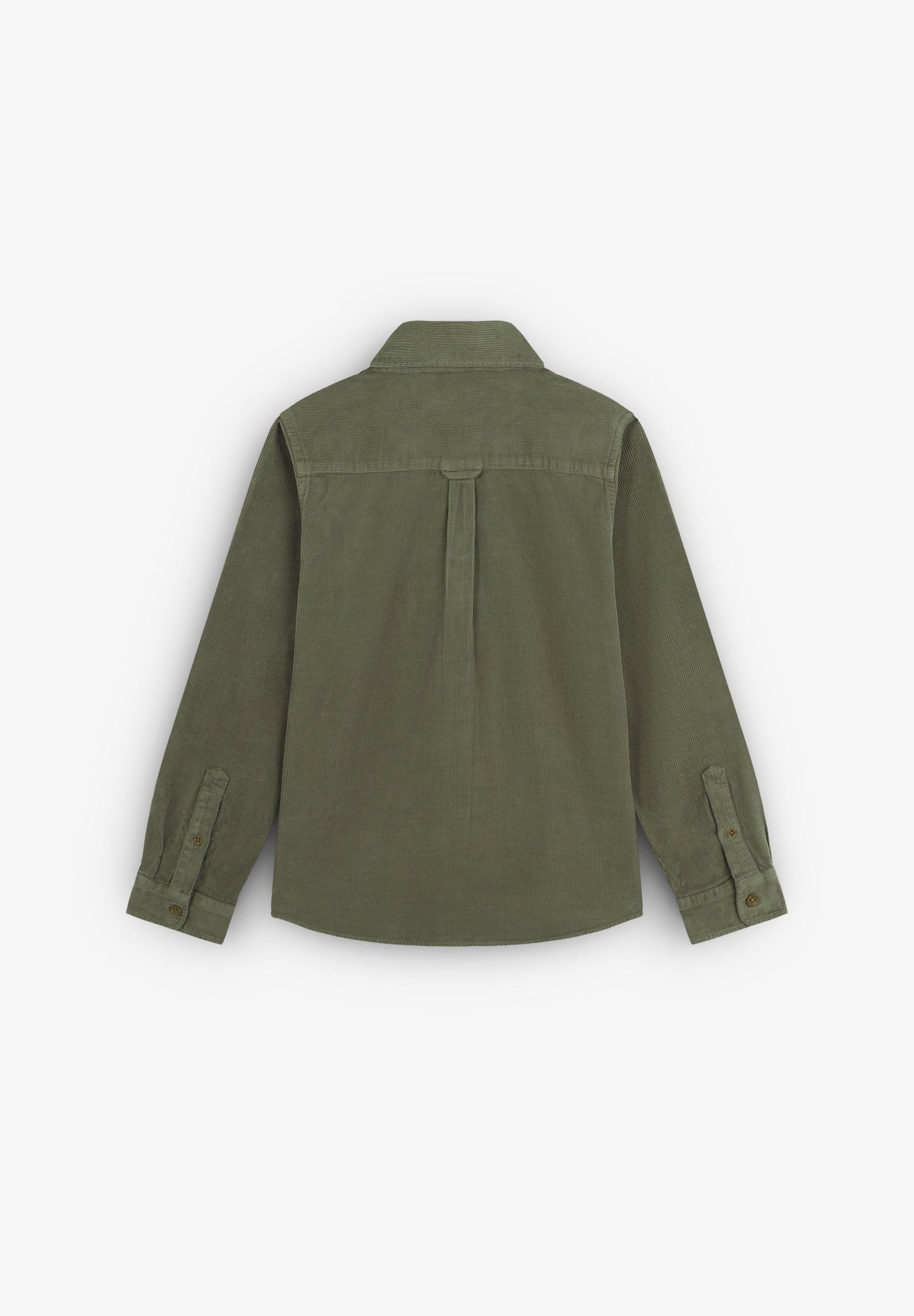 CORDUROY SHIRT WITH EMBROIDERED SKULL