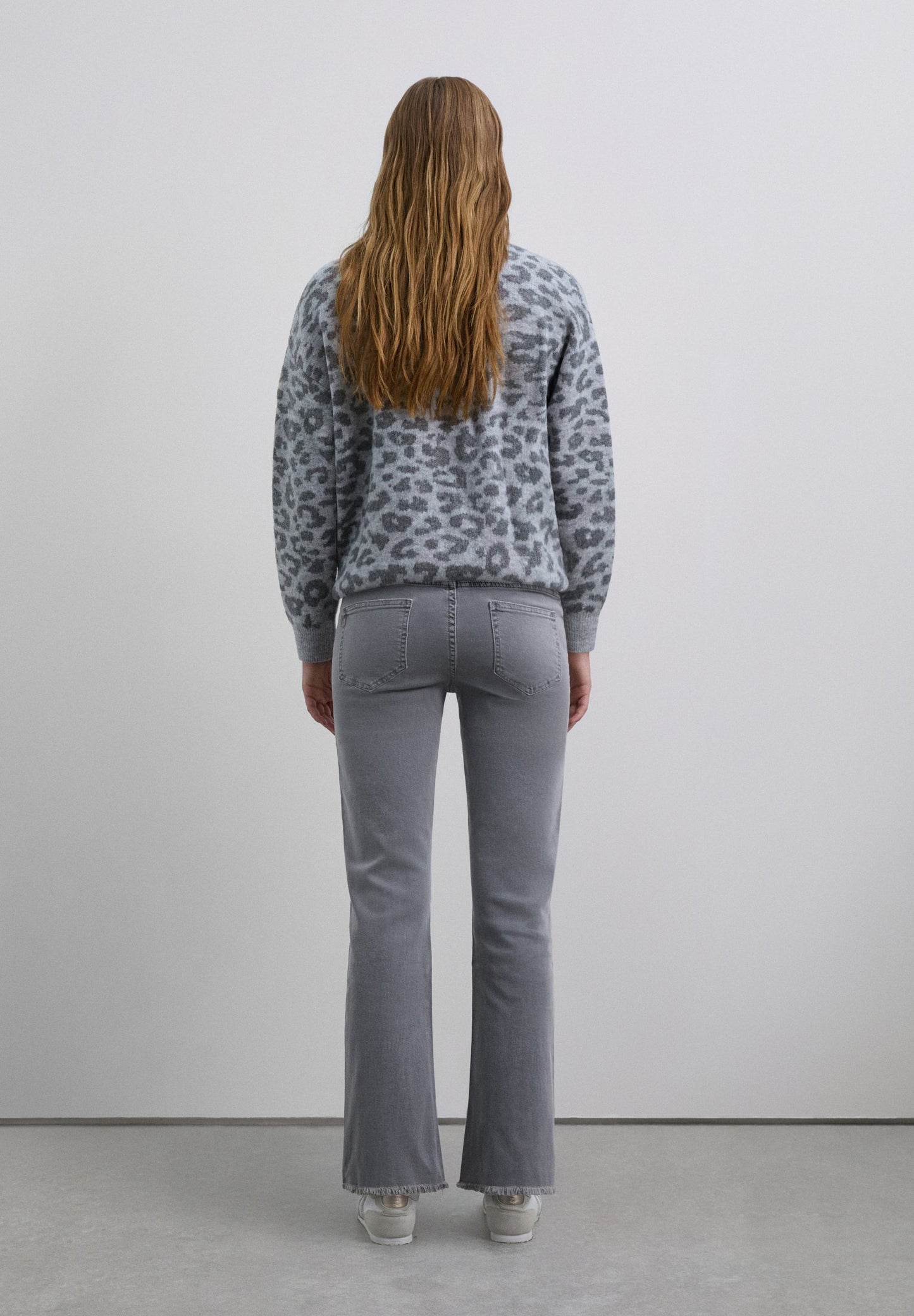 FLARED TROUSERS WITH FRINGING