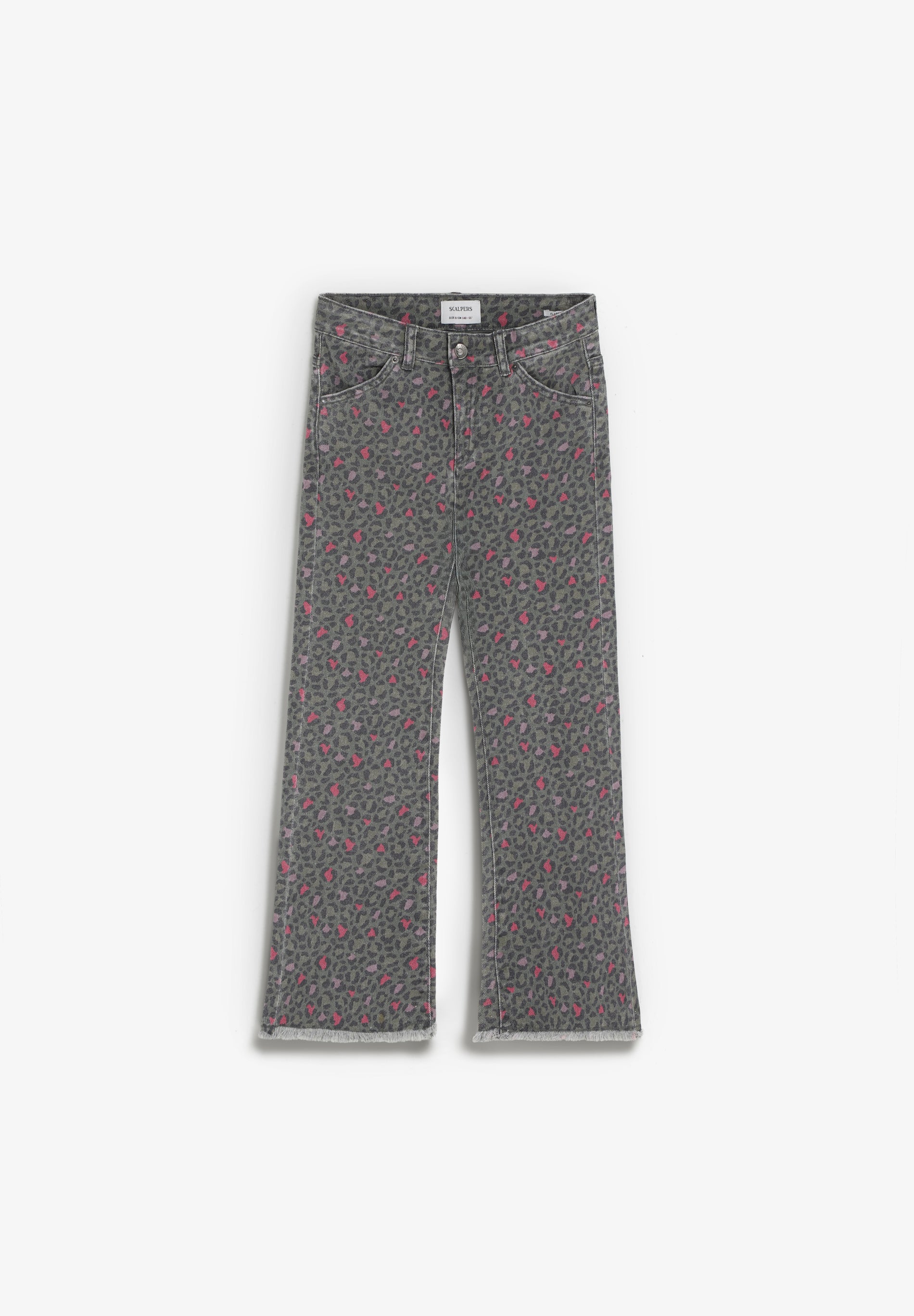 FLARED PRINTED TROUSERS