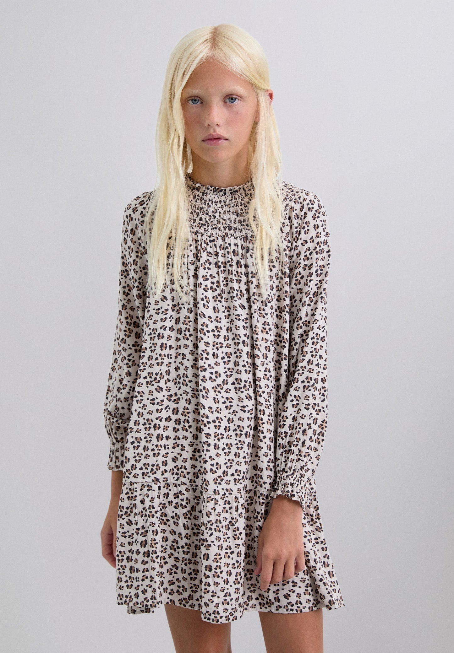 ANIMAL PRINT MINI DRESS