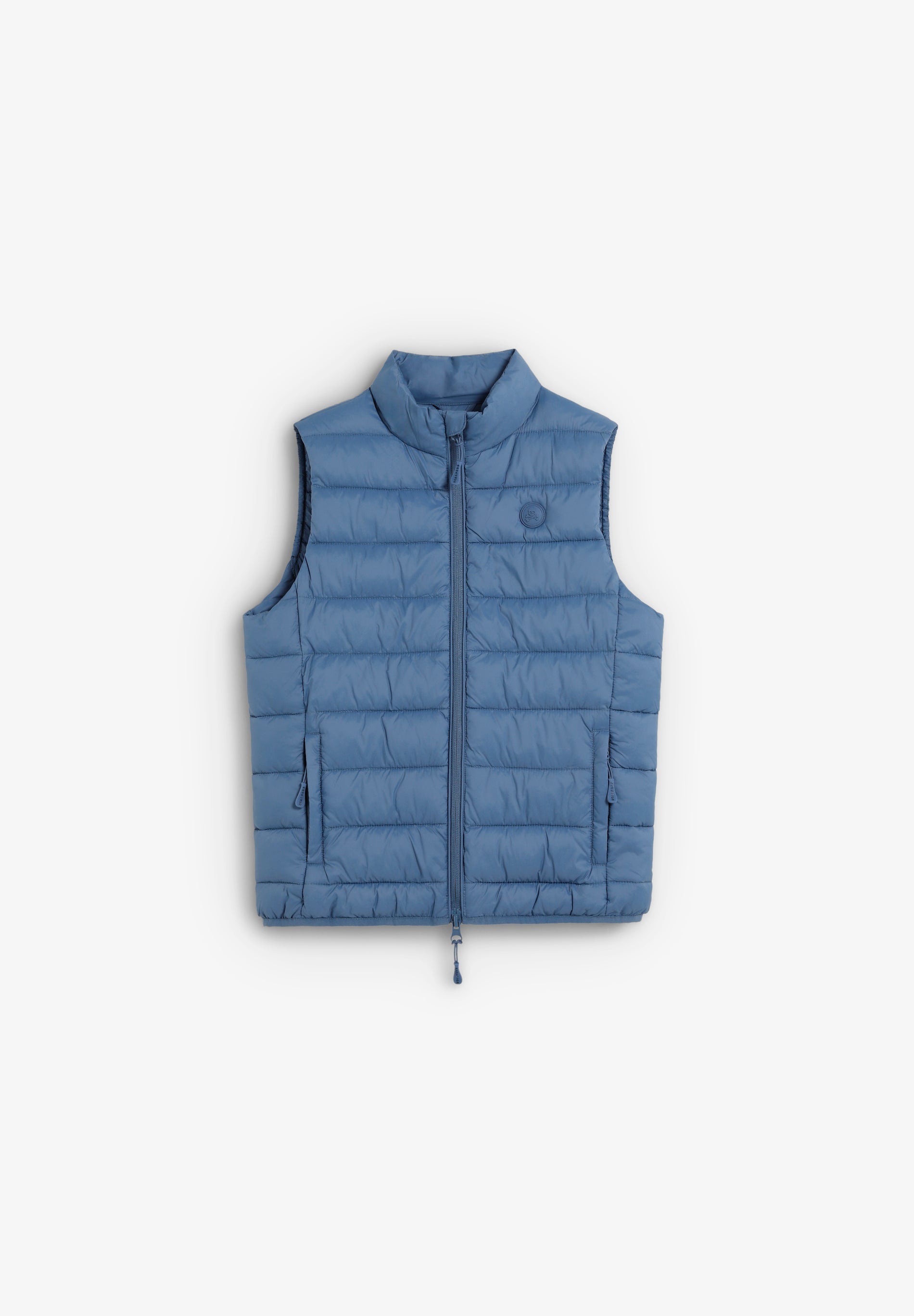 PUFFER VEST WITH SKULL