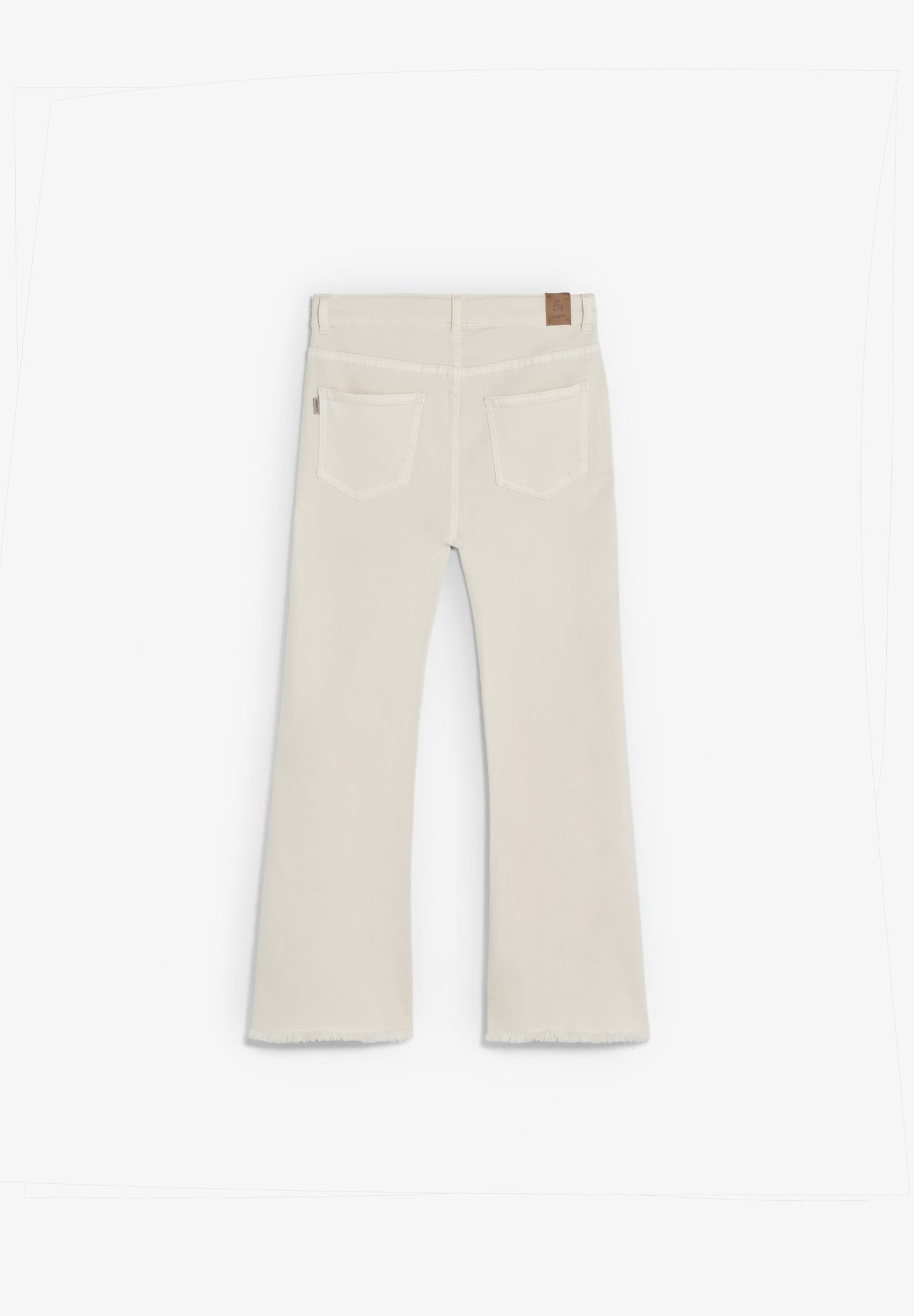 FLARED DENIM TROUSERS