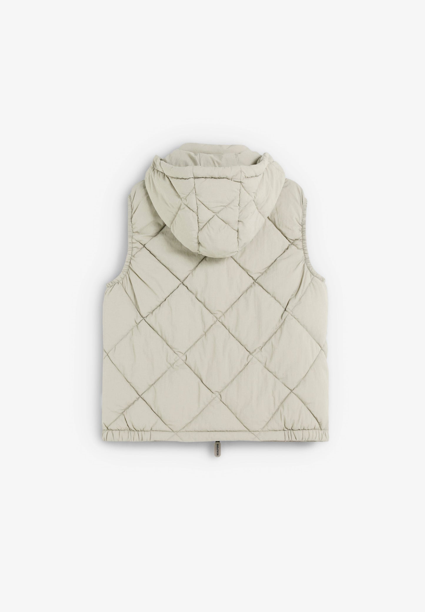 SKULL PUFFER VEST WITH HOOD