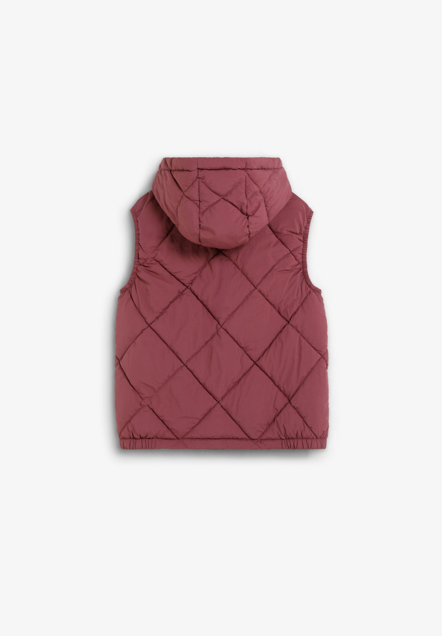 SKULL PUFFER VEST WITH HOOD