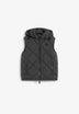 SKULL PUFFER VEST WITH HOOD