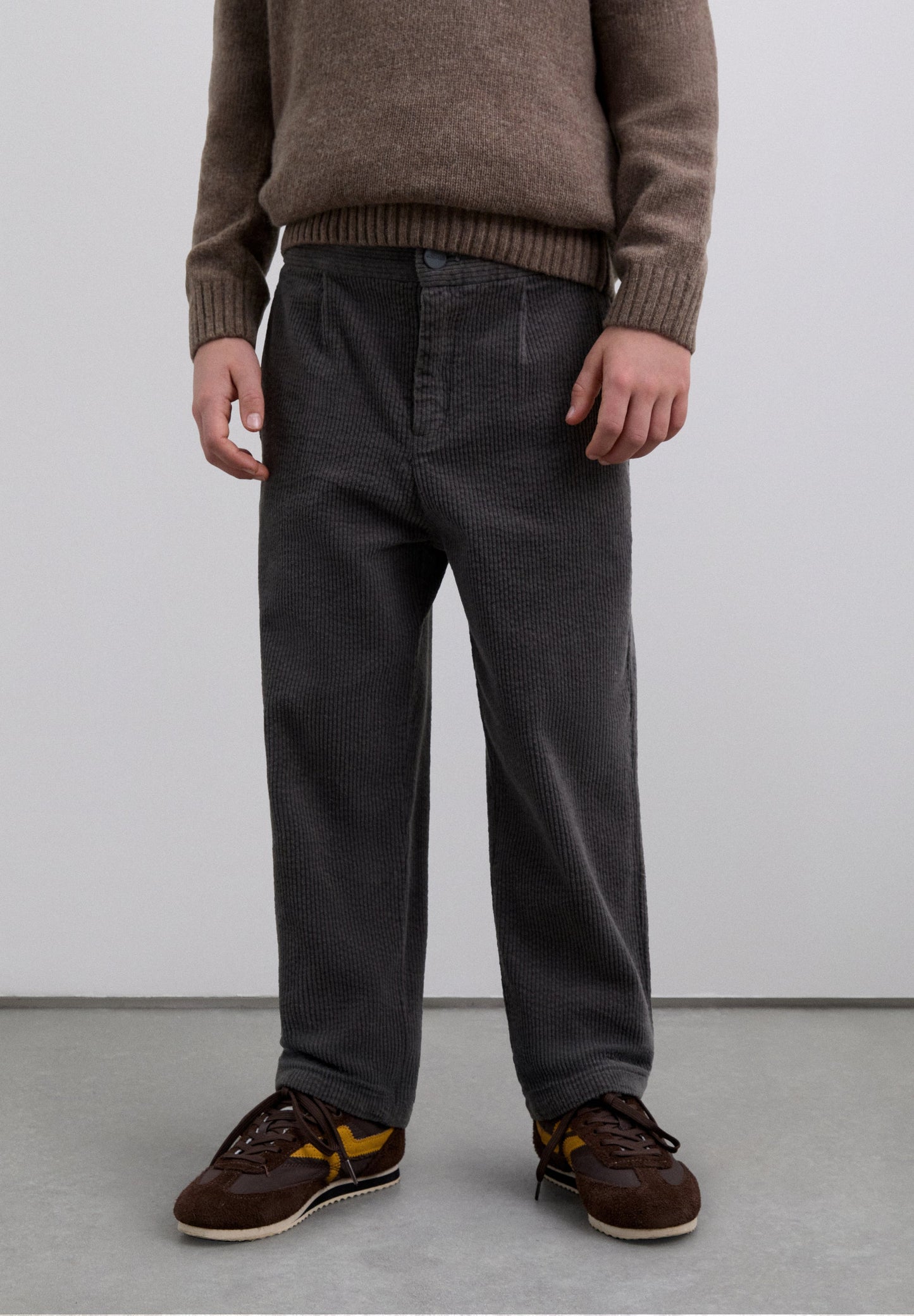 STRAIGHT CUT CORDUROY TROUSERS