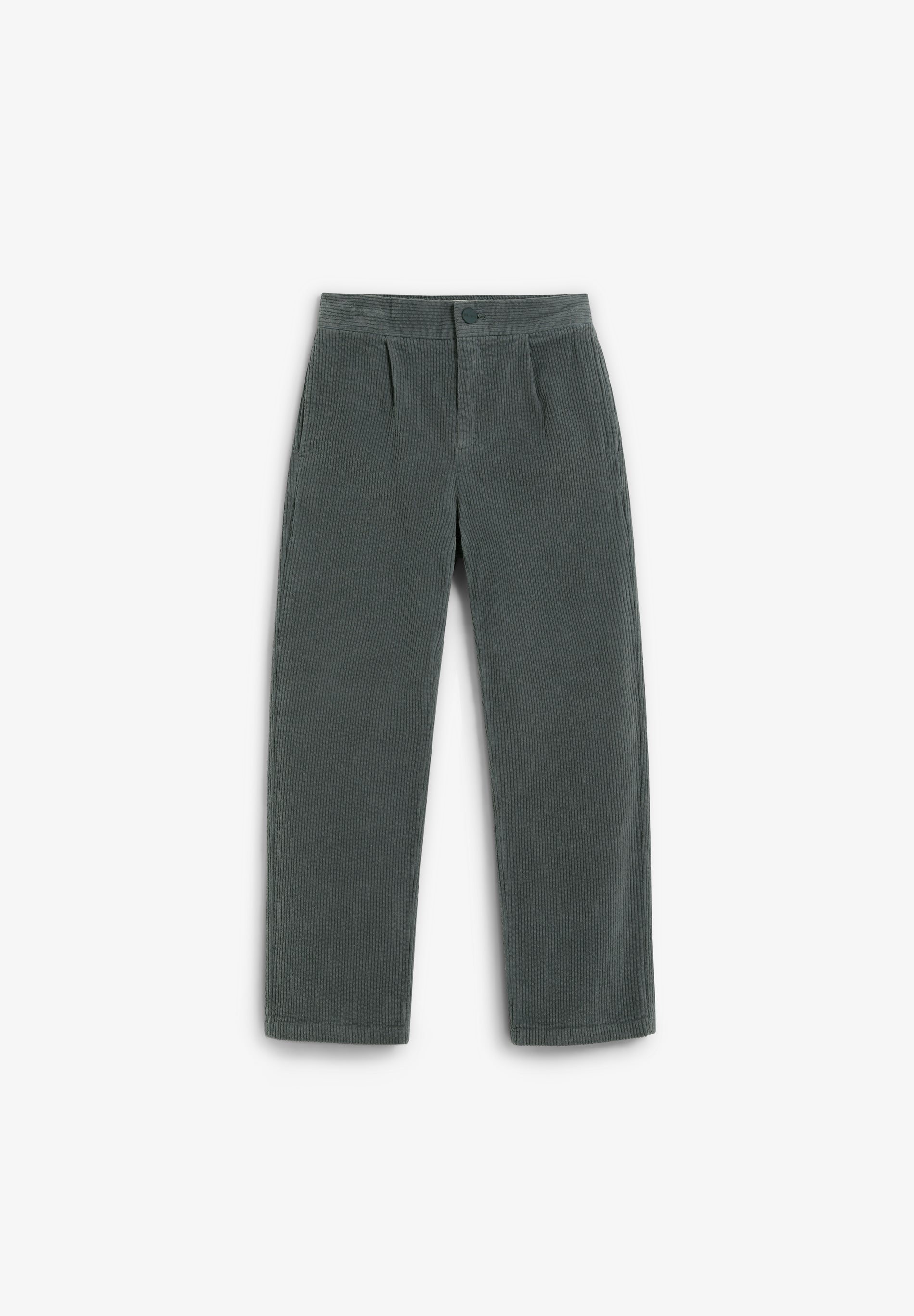 STRAIGHT CUT CORDUROY TROUSERS