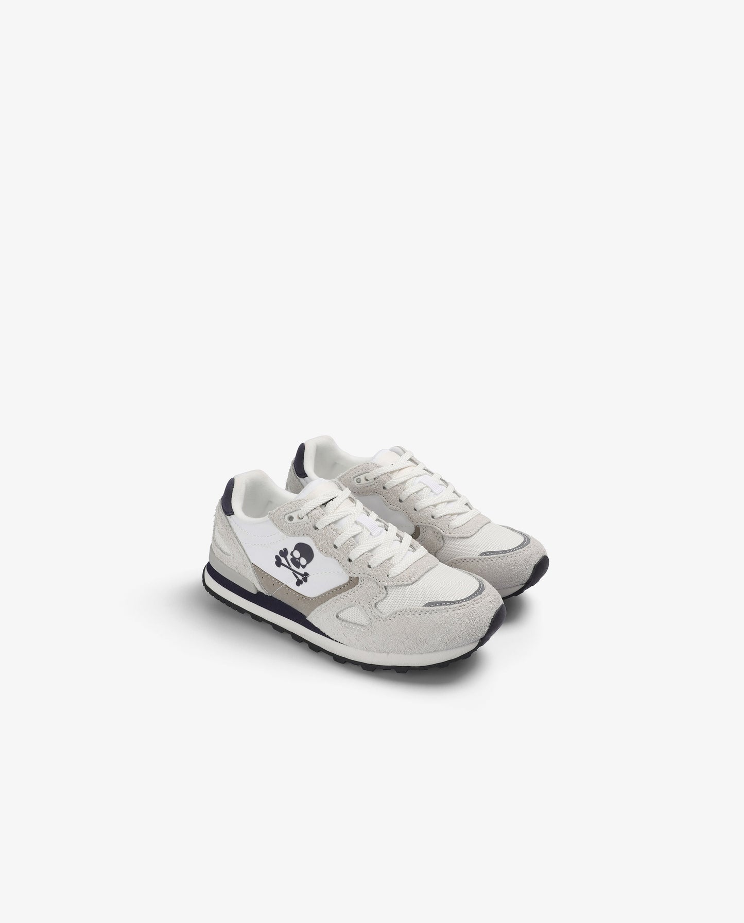LEATHER SNEAKERS WITH SIDE SKULL