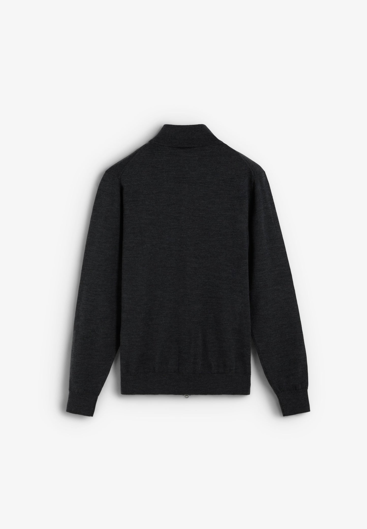 MERINO WOOL ZIP-UP CARDIGAN