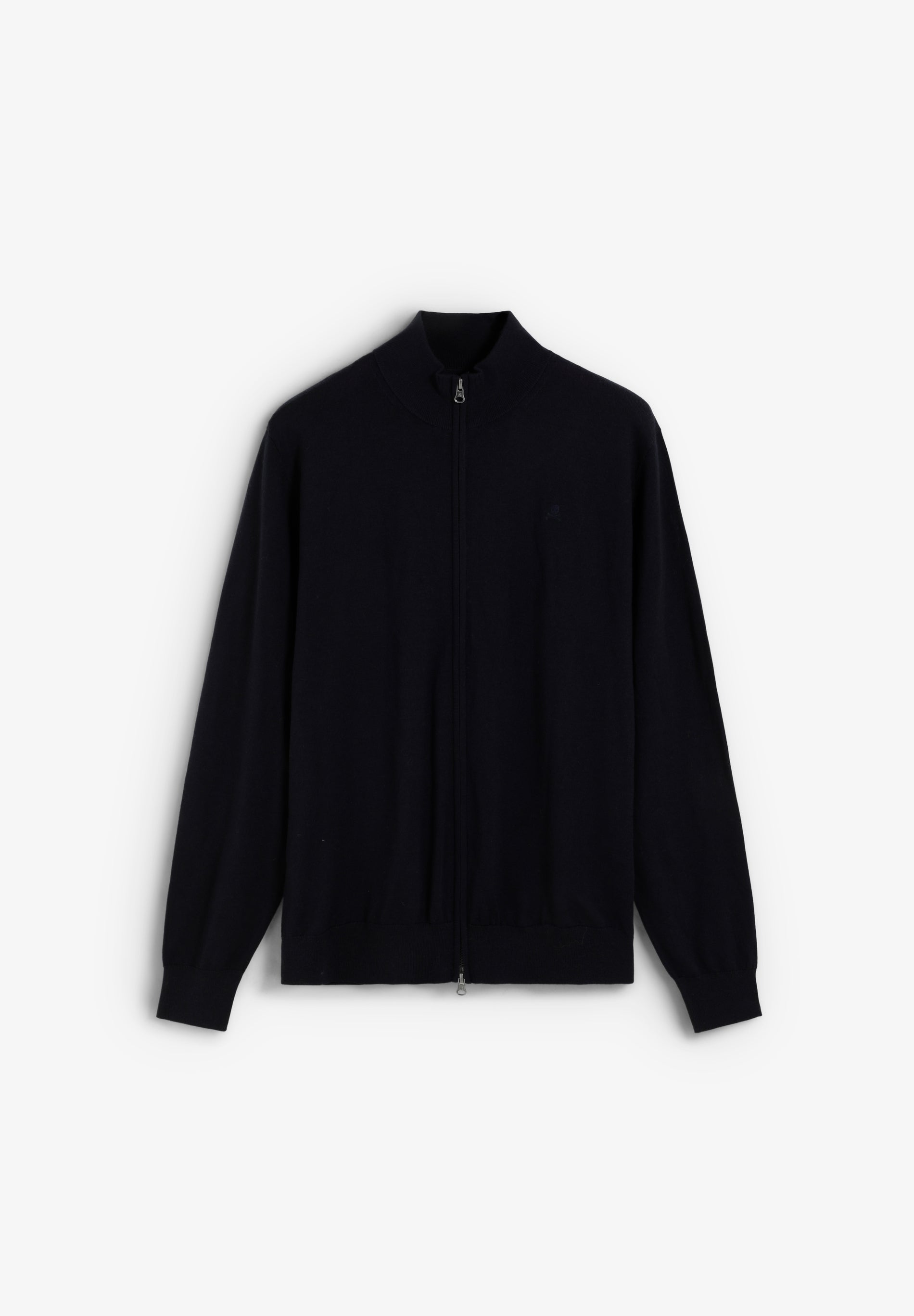 MERINO WOOL ZIP-UP CARDIGAN