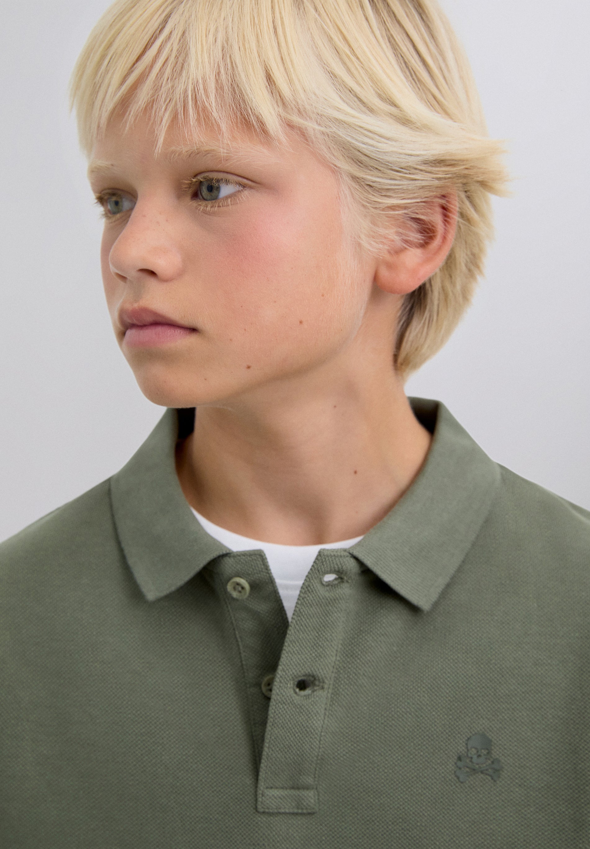 BASIC POLO SHIRT WITH SKULL