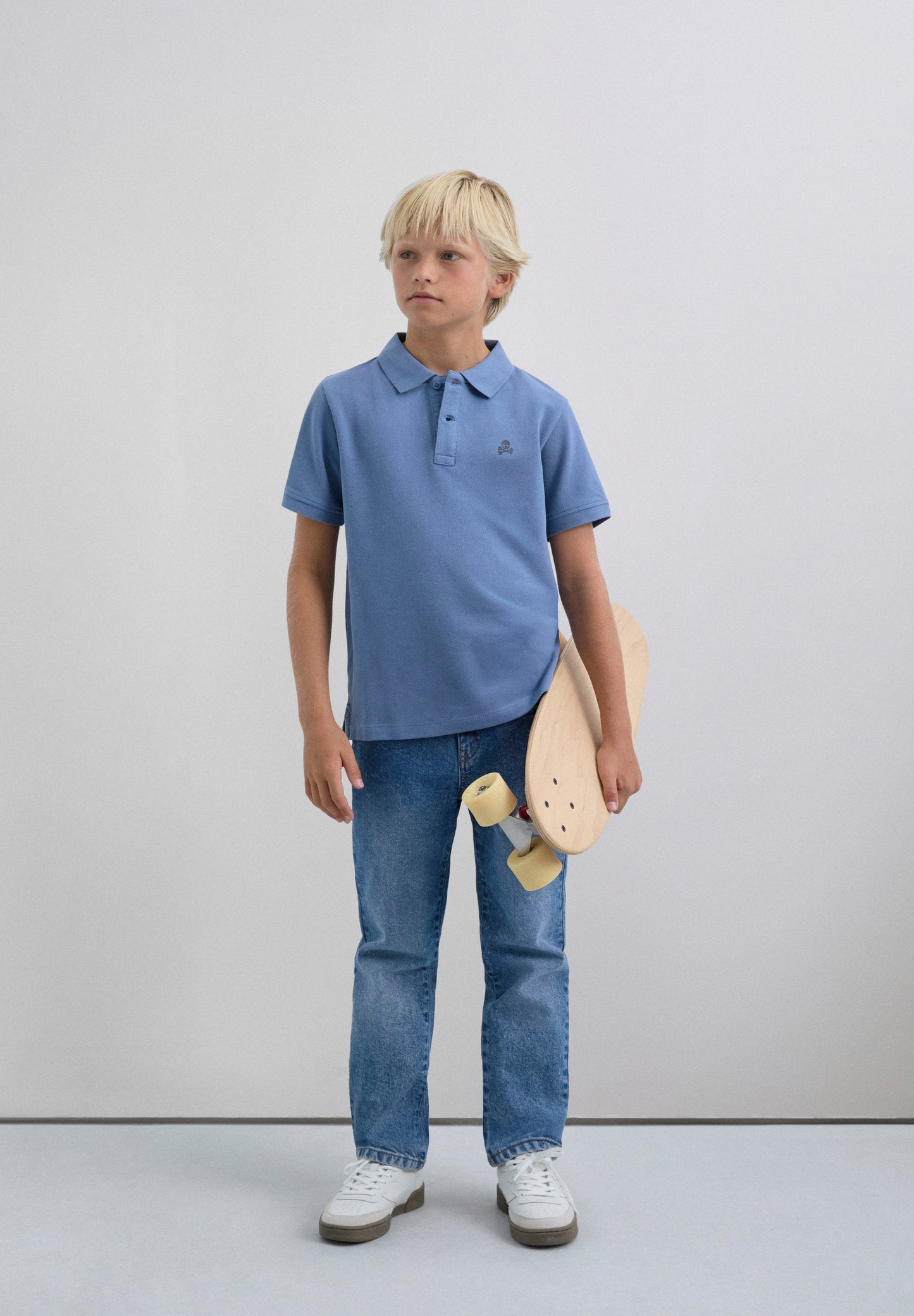 BASIC POLO SHIRT WITH SKULL