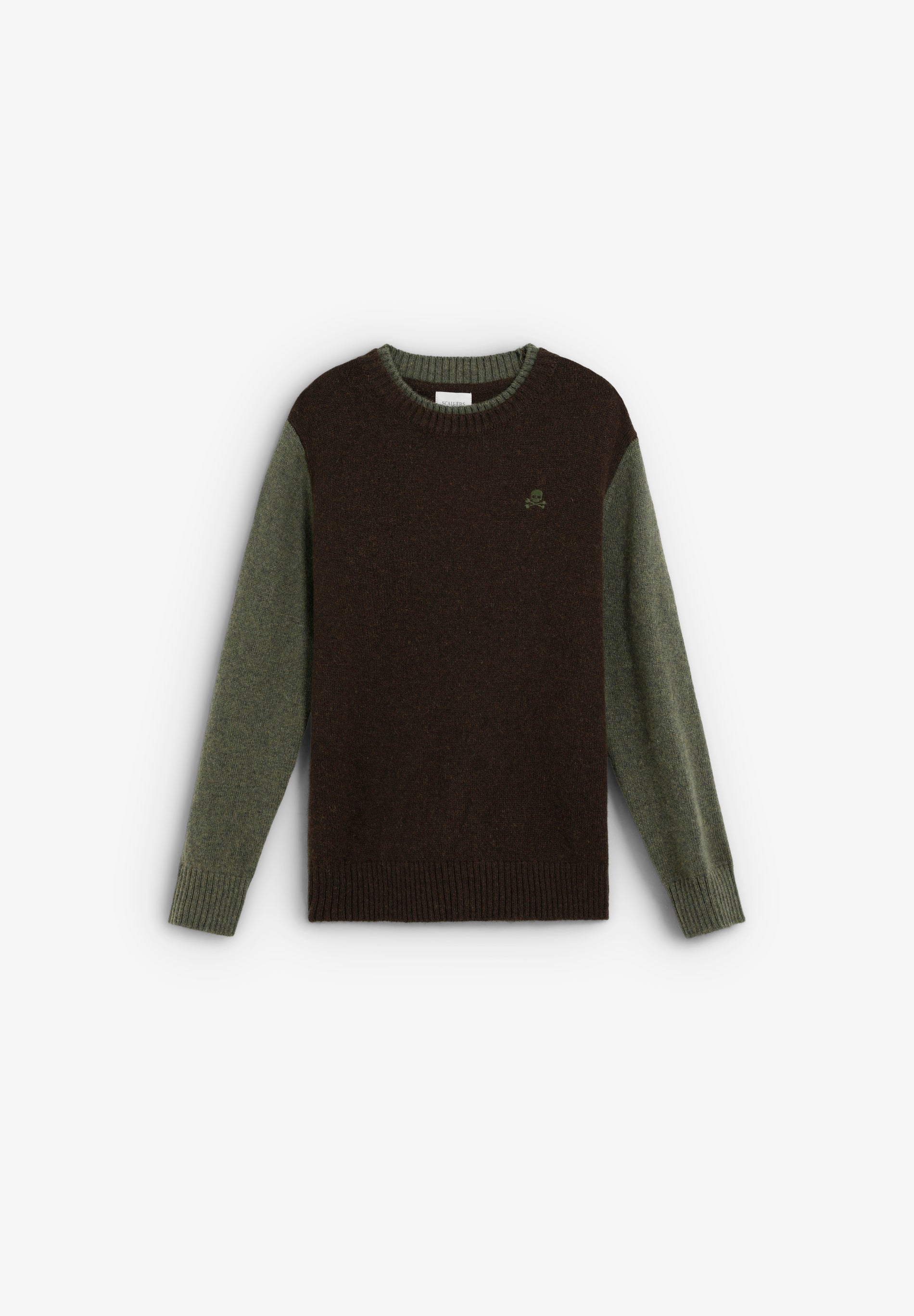 CONTRAST KNIT SWEATER