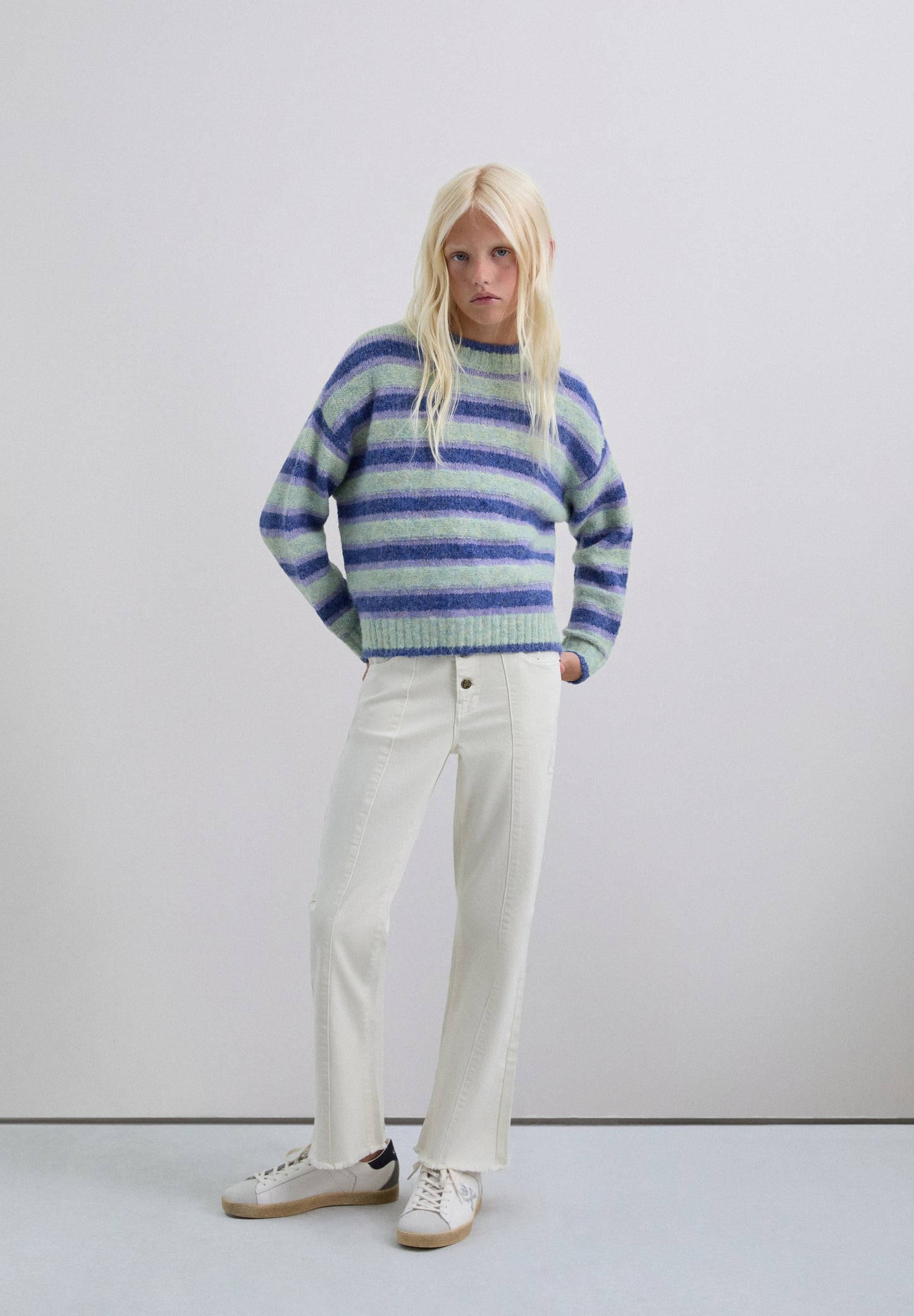 STRIPED KNIT SWEATER