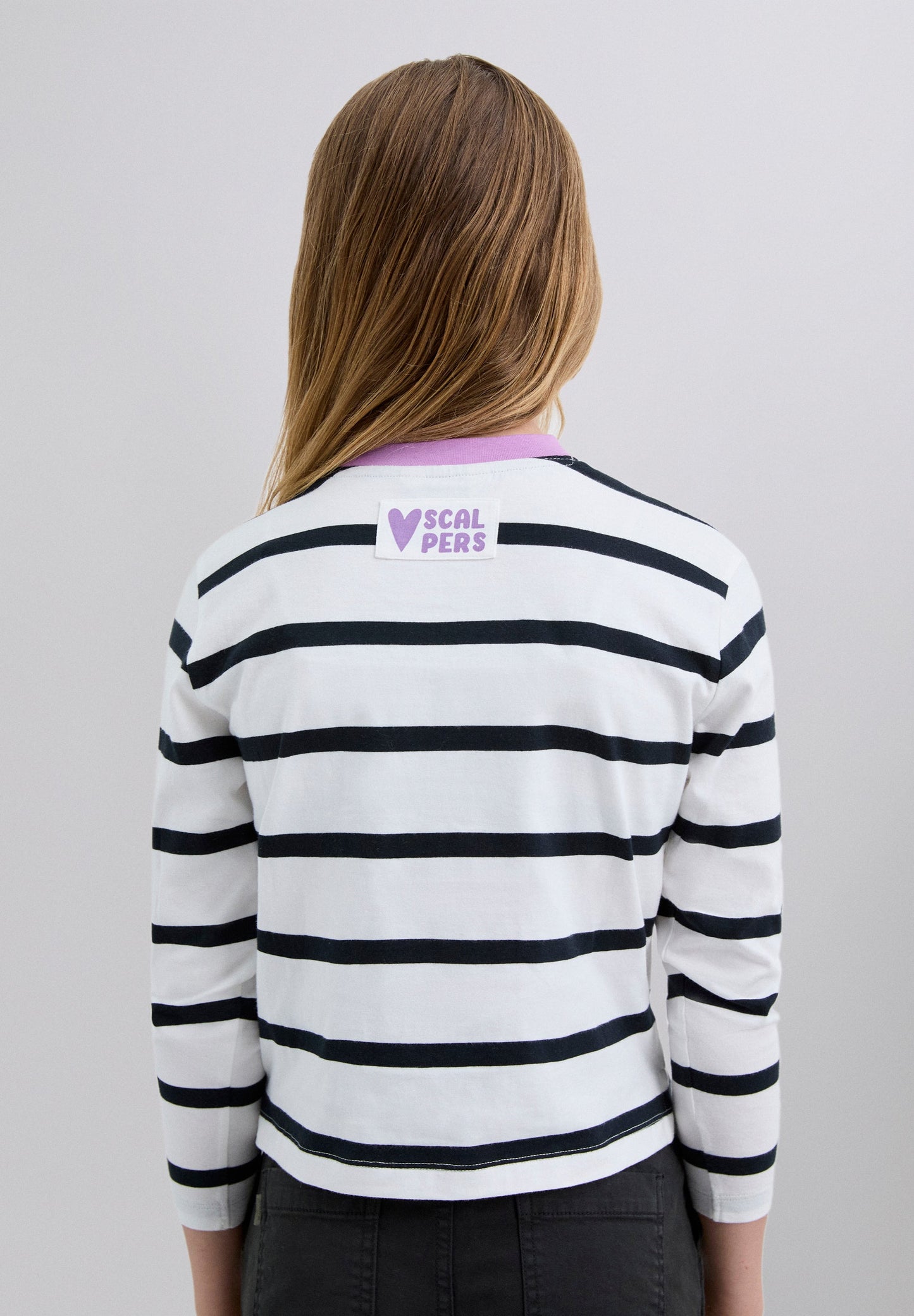 CONTRAST STRIPED T-SHIRT