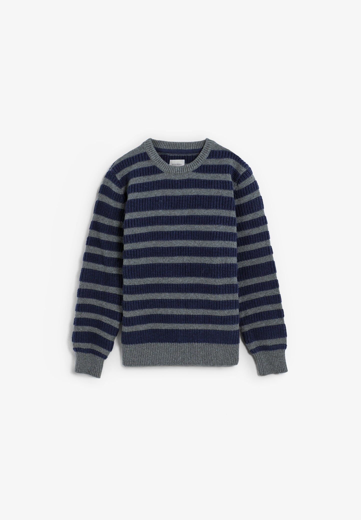 STRIPED ROUND NECK SWEATER