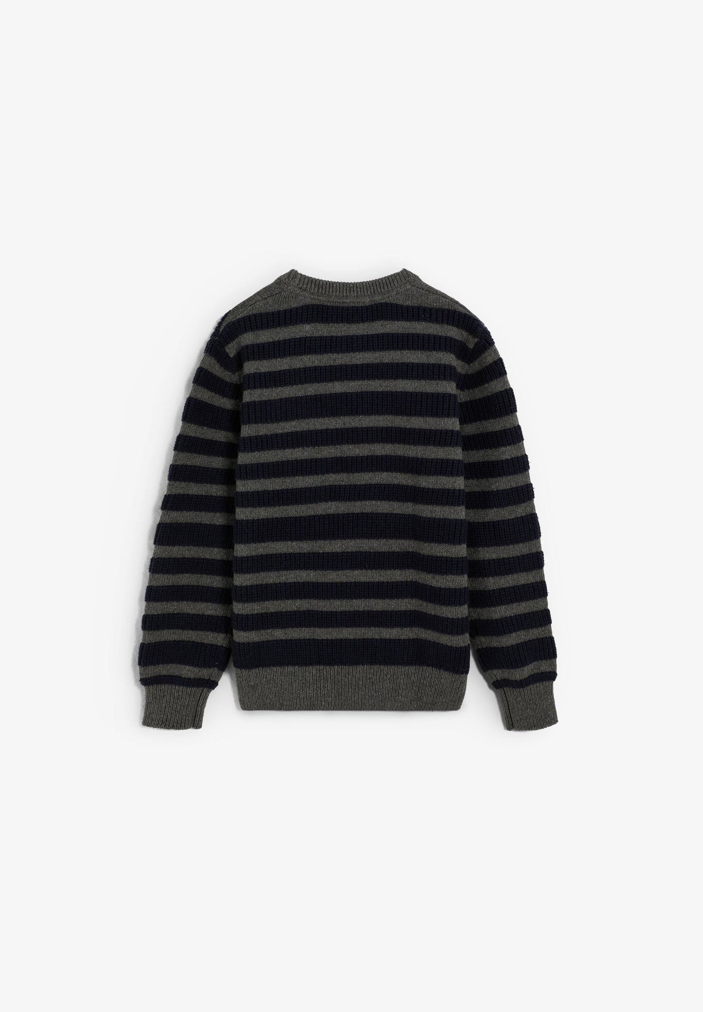 STRIPED ROUND NECK SWEATER