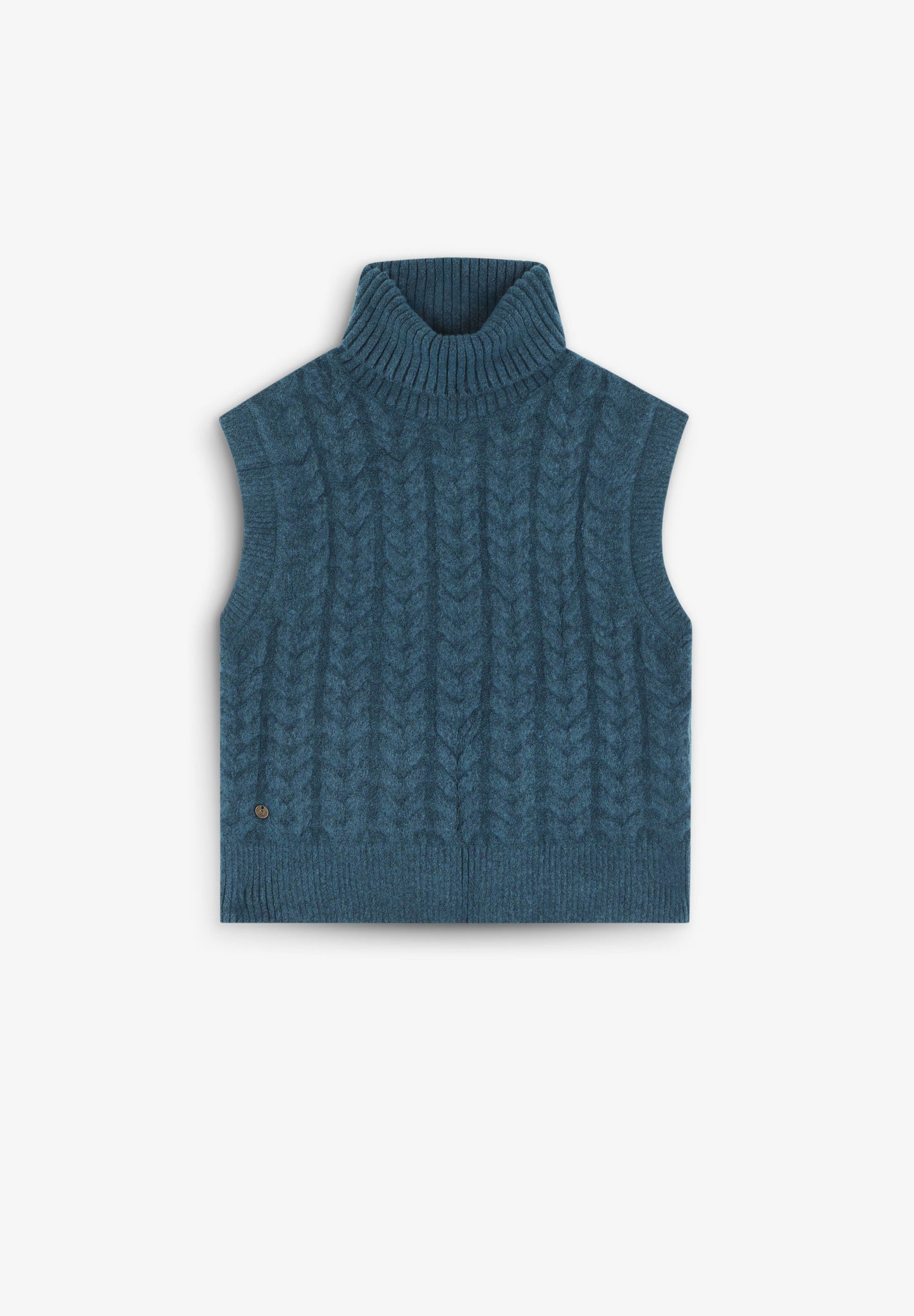 HIGH NECK KNIT VEST