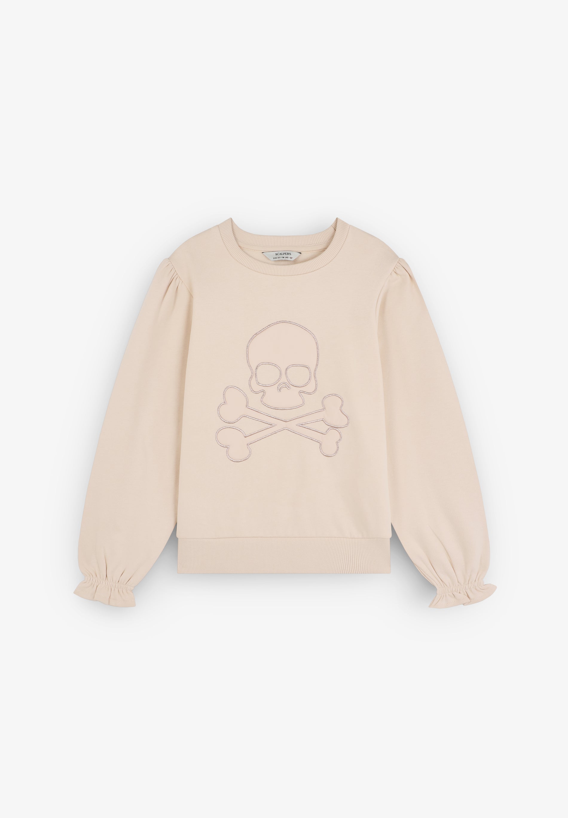 SWEATSHIRT WITH EMBROIDERED SKULL