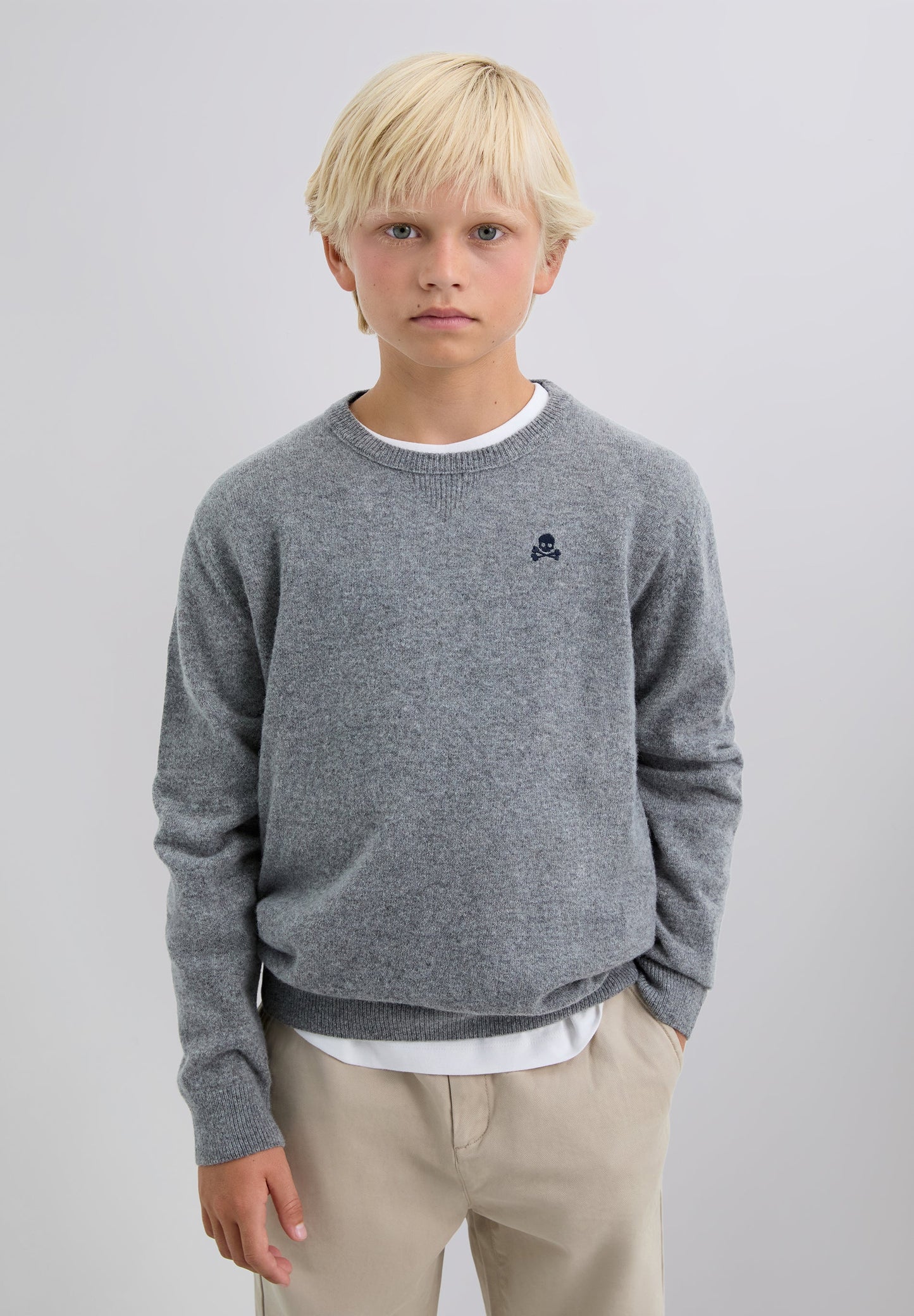 WOOL SWEATER WITH SKULL