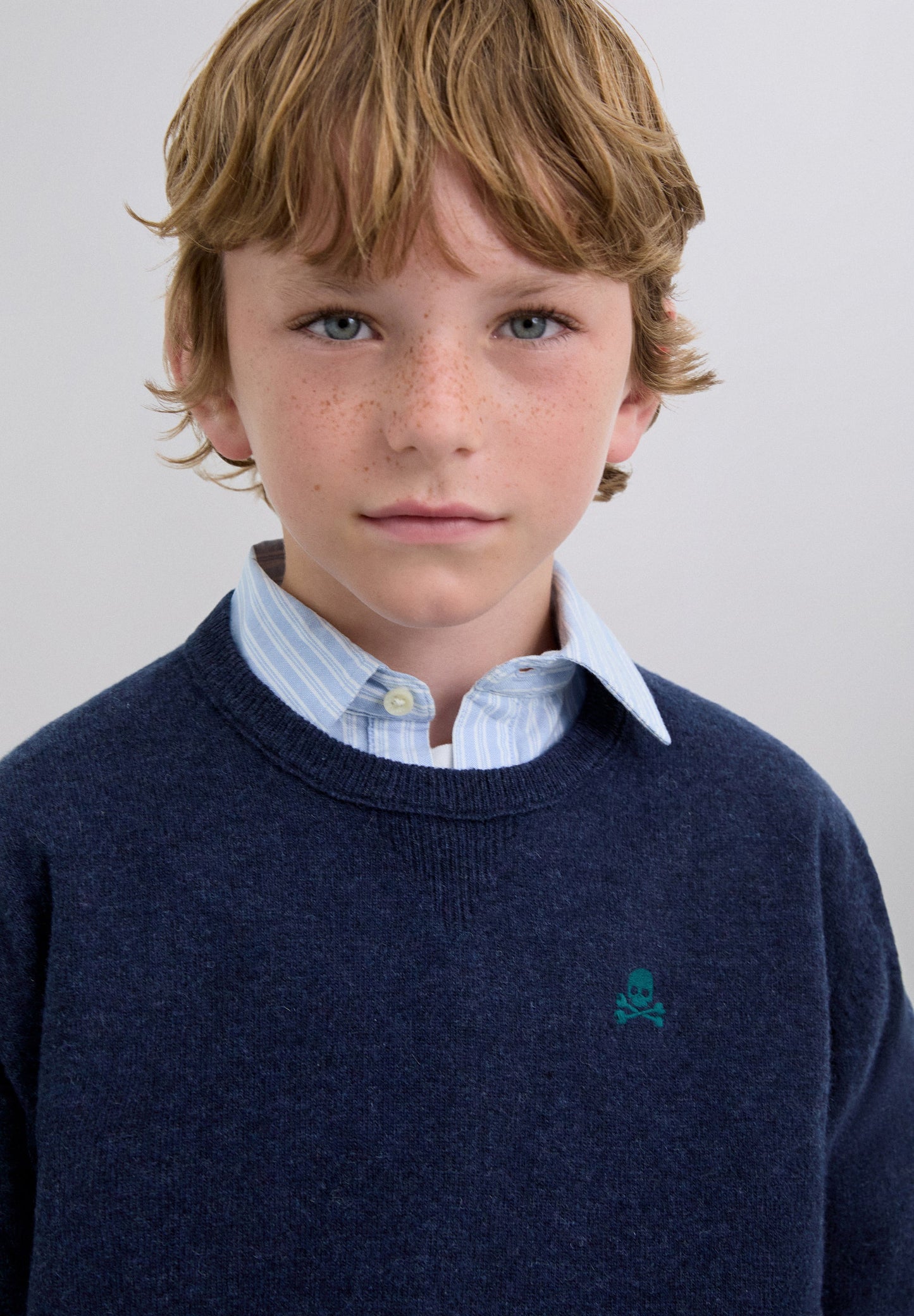 SKULL SWEATER WITH ELBOW PADS