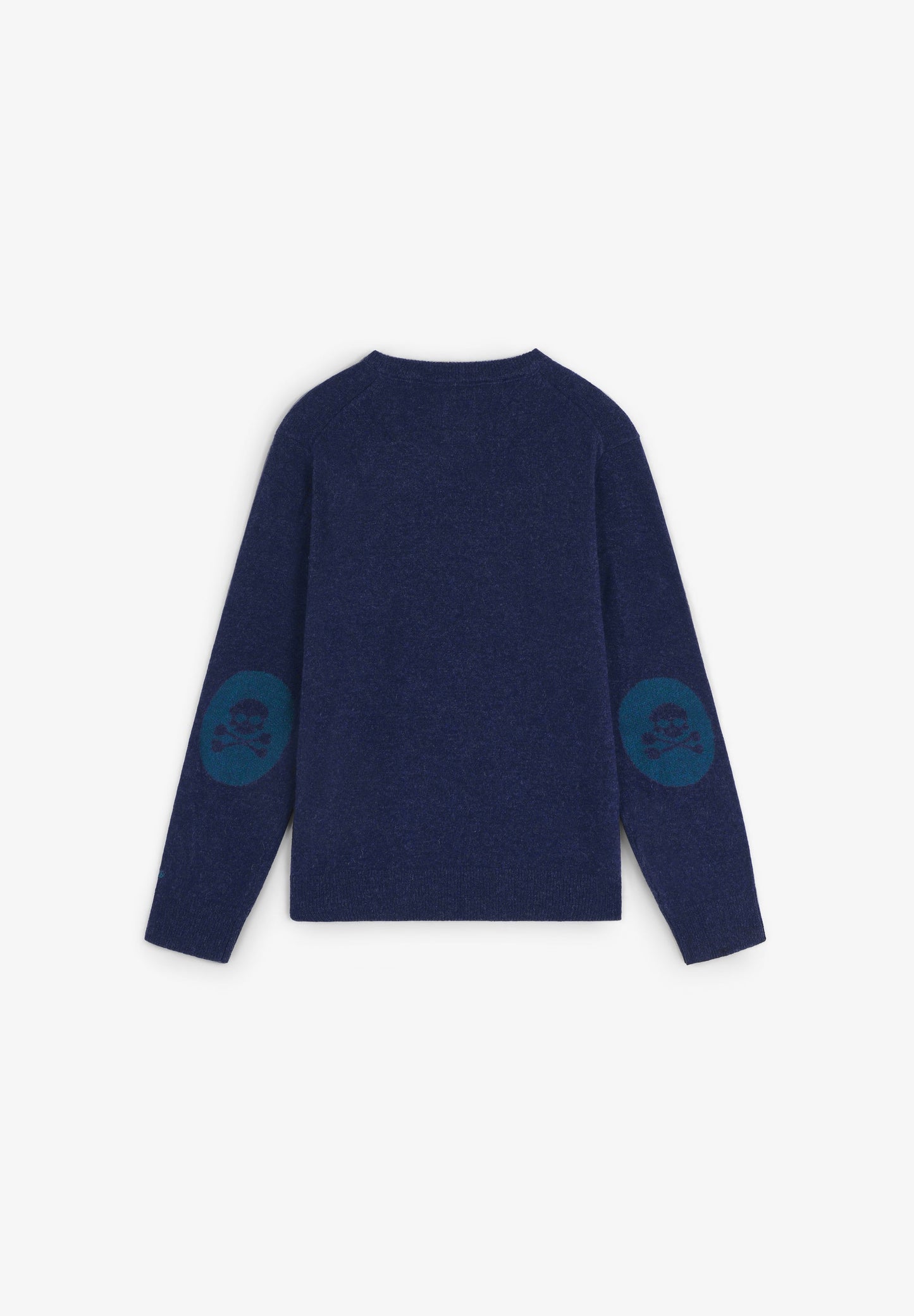 SKULL SWEATER WITH ELBOW PADS