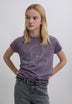 T-SHIRT WITH RHINESTONE SKULL