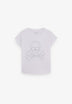 T-SHIRT WITH RHINESTONE SKULL