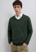 V-NECK SWEATER WITH CASHMERE
