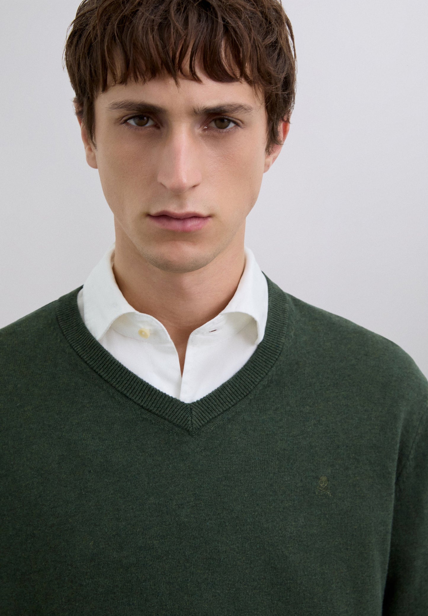 V-NECK SWEATER WITH CASHMERE