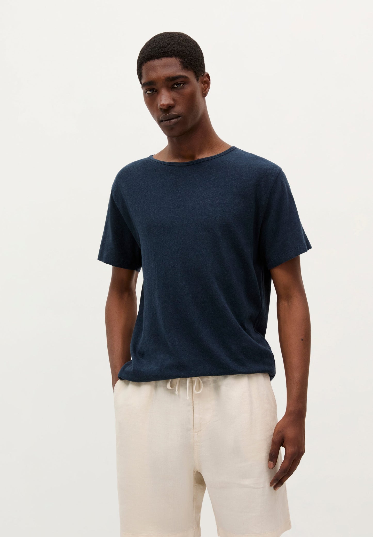 BASIC LINEN T-SHIRT