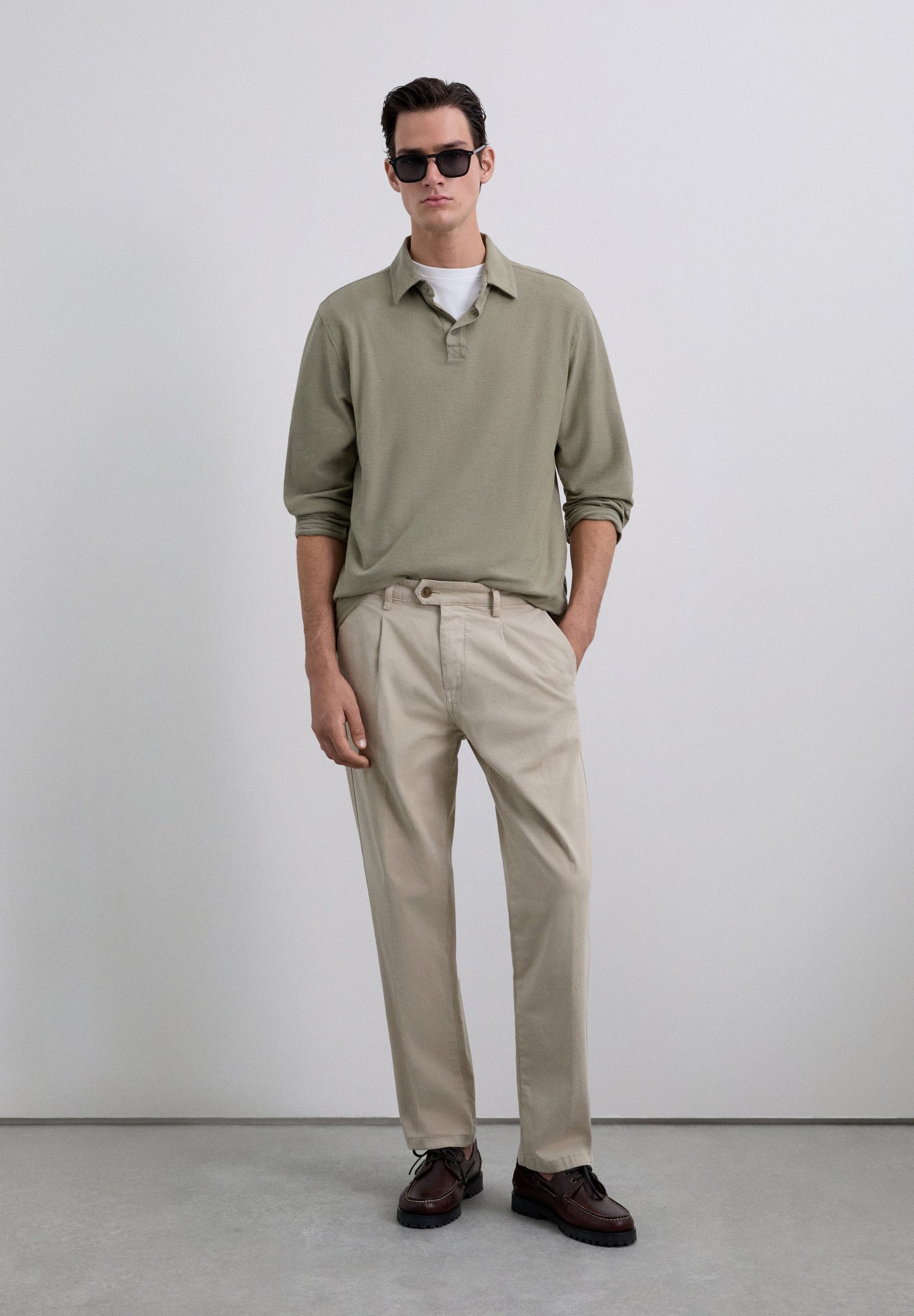 LONG SLEEVE POLO SHIRT