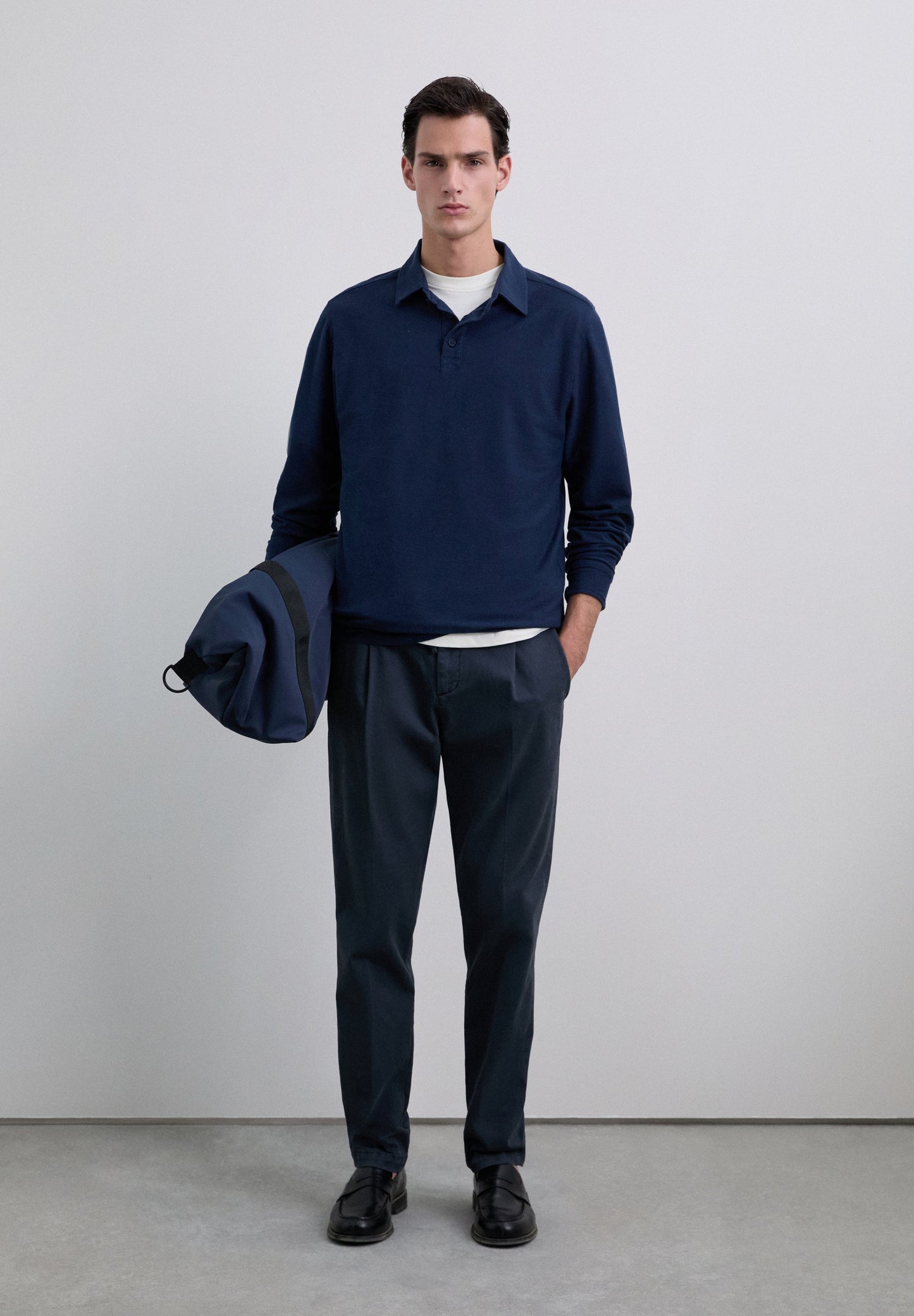 POLO MANGA LARGA PUNTO - Scalpers