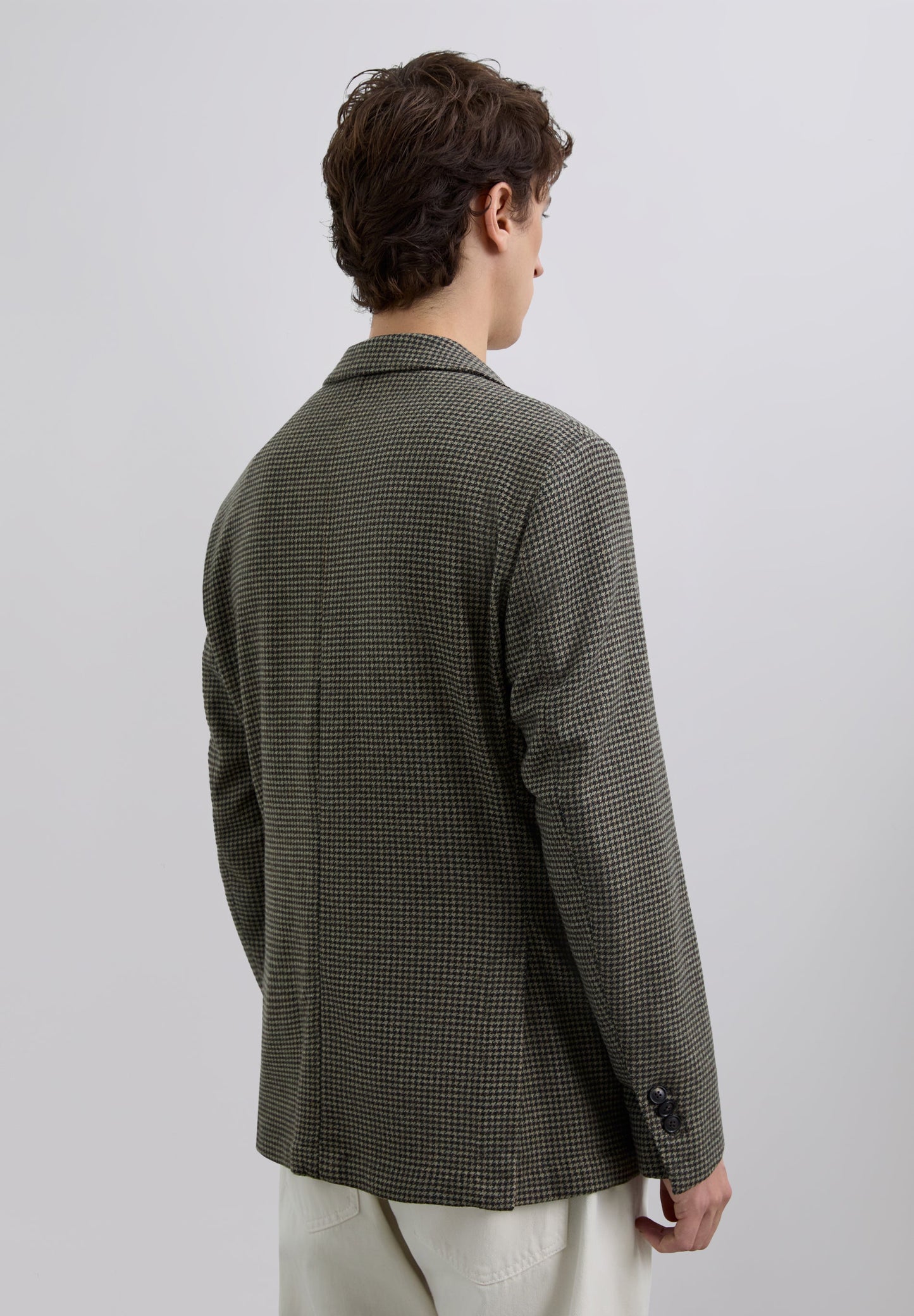 CHECKED WOOL BLAZER