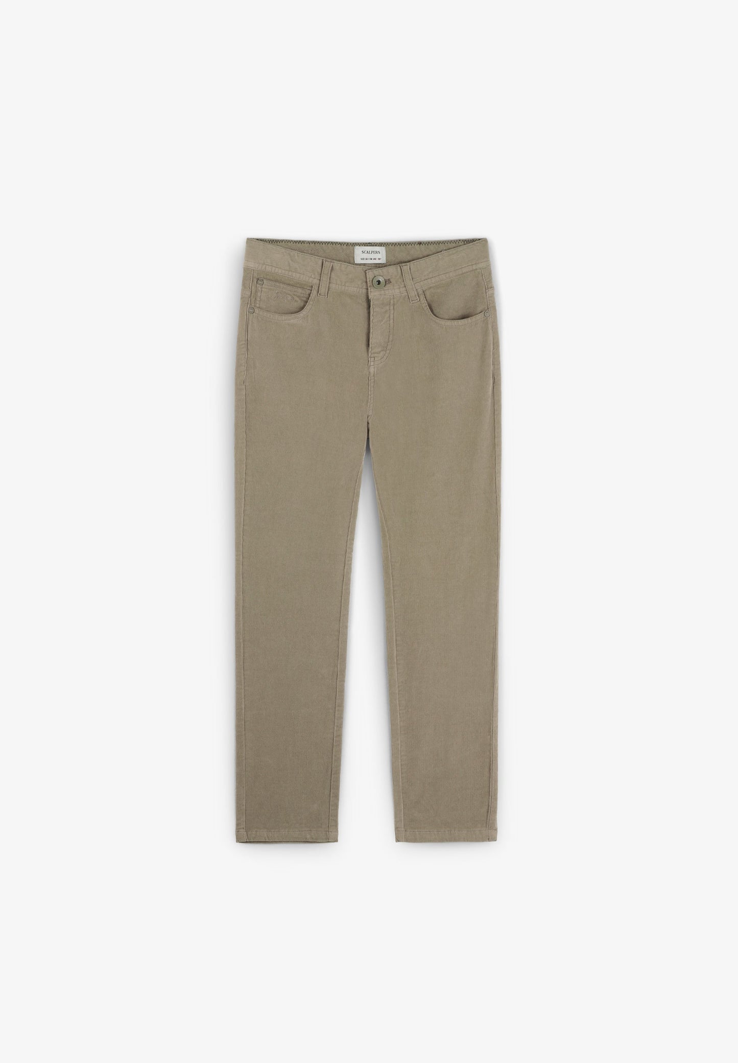 FIVE-POCKET MICRO CORDUROY TROUSERS
