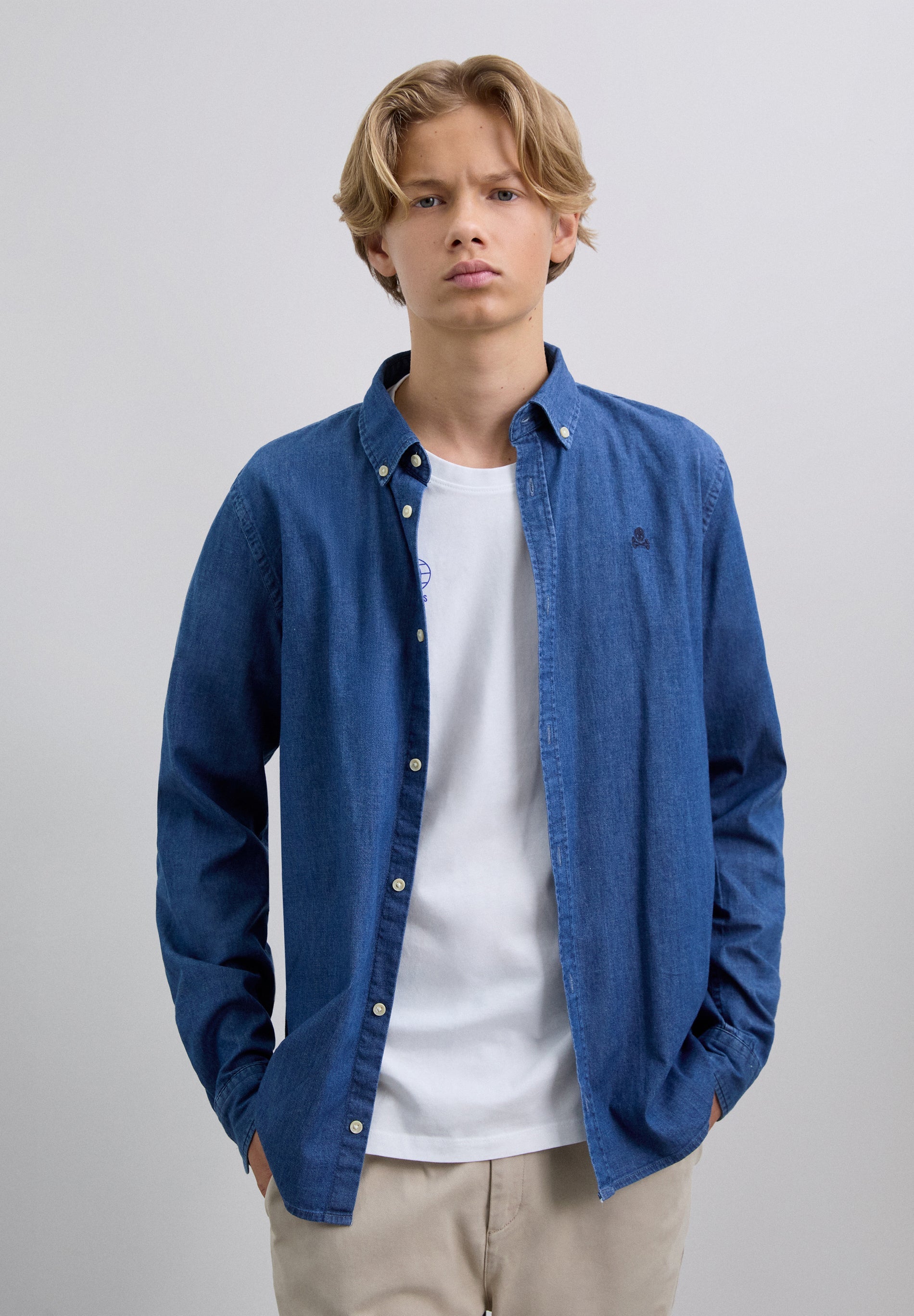 CAMISA DENIM CALAVERA