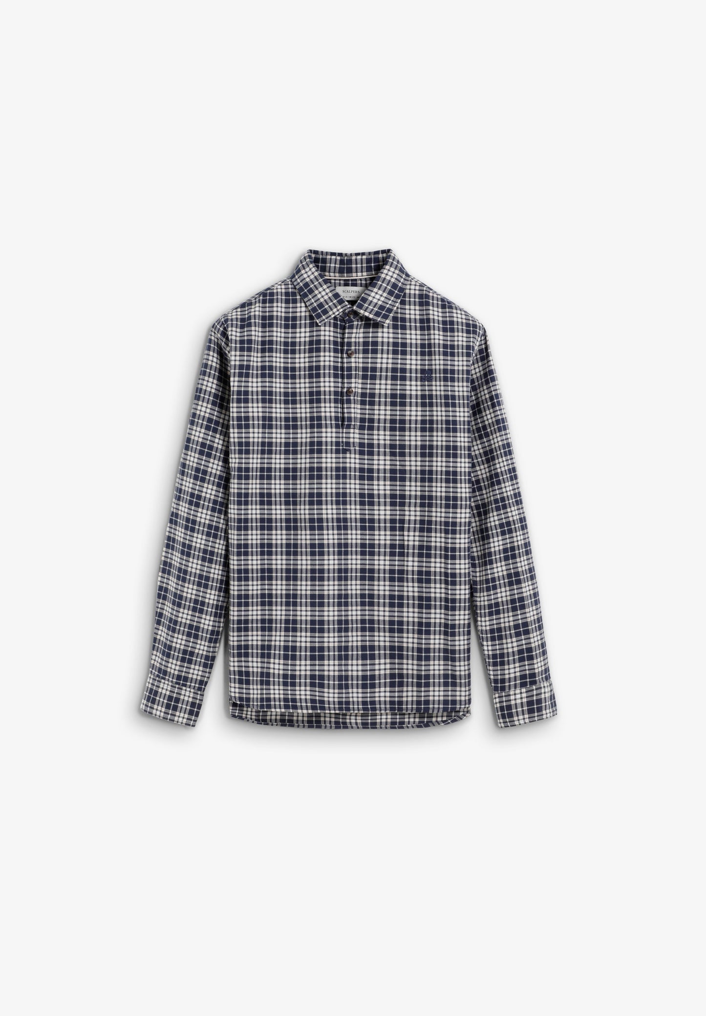 CHECK FLEECE SHIRT WITH SKULL