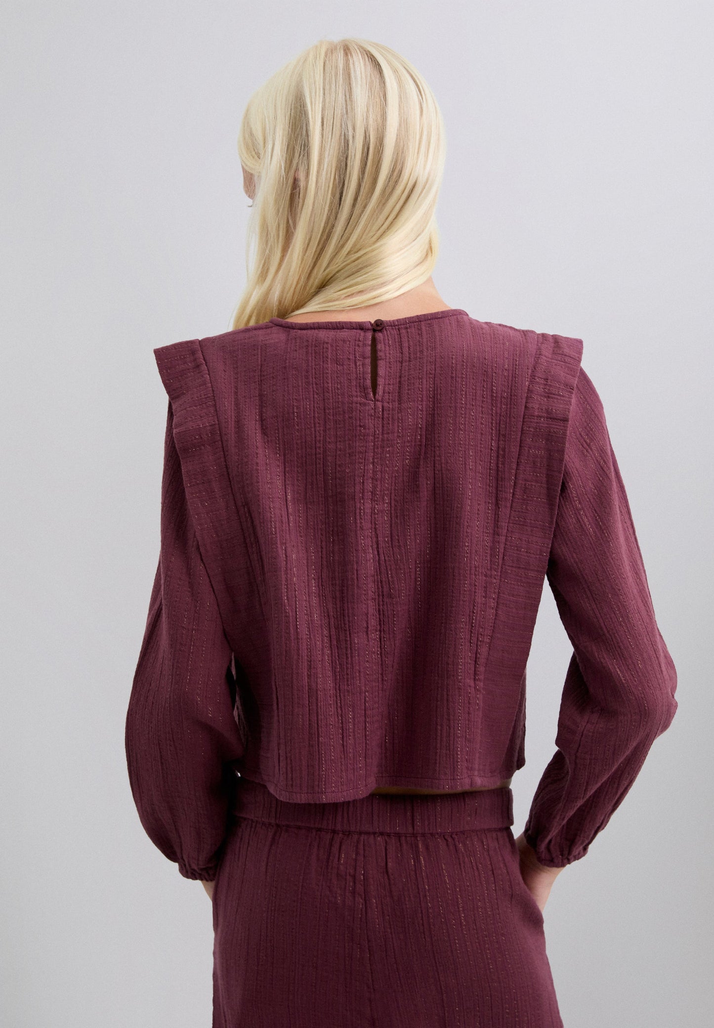 PLEATED BLOUSE